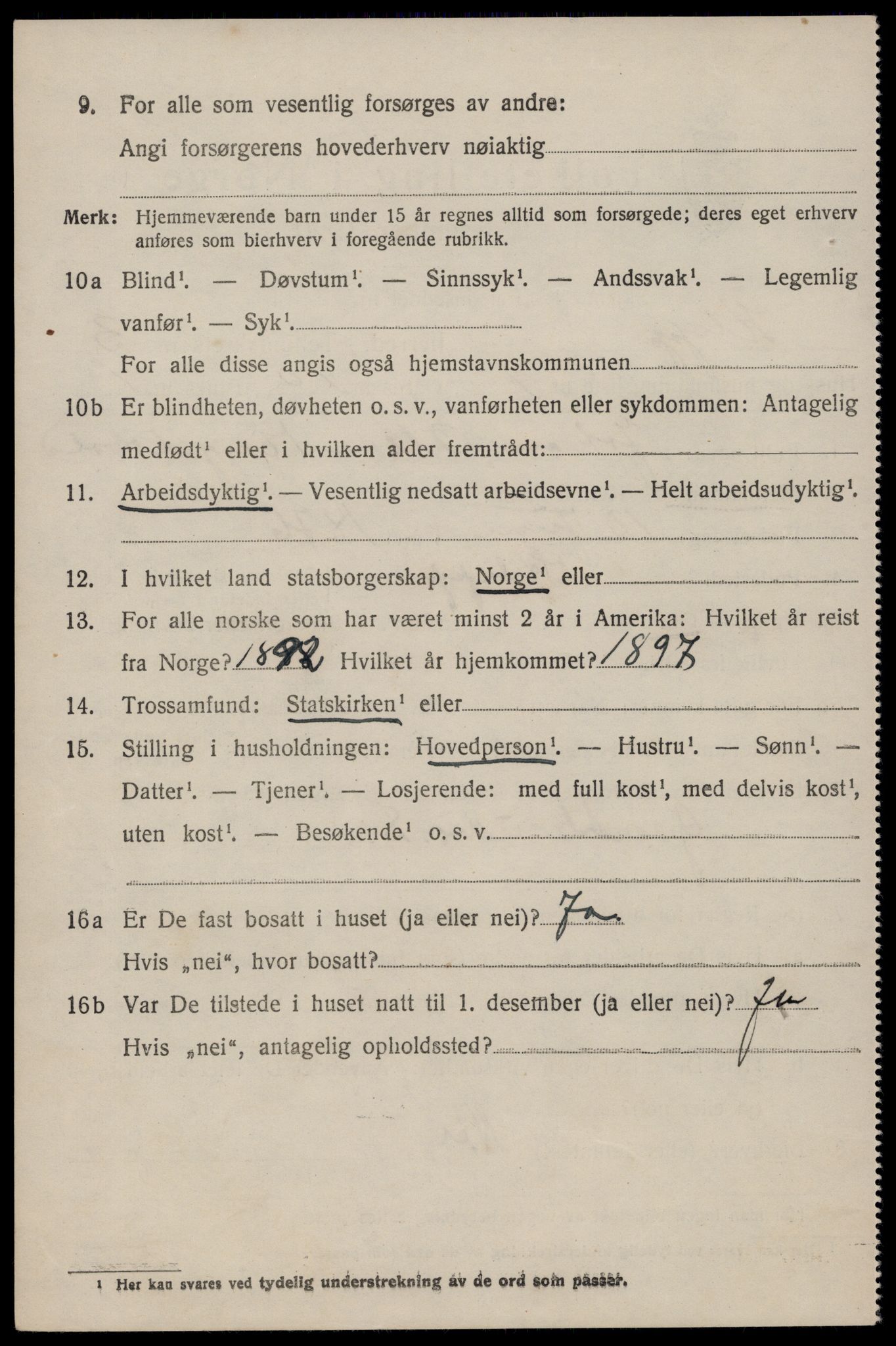 SAST, Folketelling 1920 for 1120 Klepp herred, 1920, s. 3185