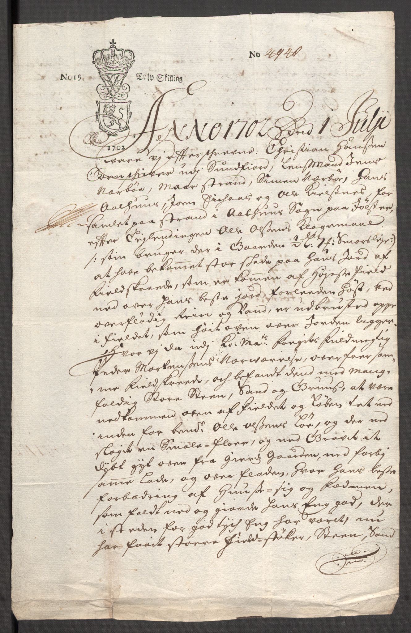 Rentekammeret inntil 1814, Reviderte regnskaper, Fogderegnskap, RA/EA-4092/R53/L3426: Fogderegnskap Sunn- og Nordfjord, 1702, s. 222