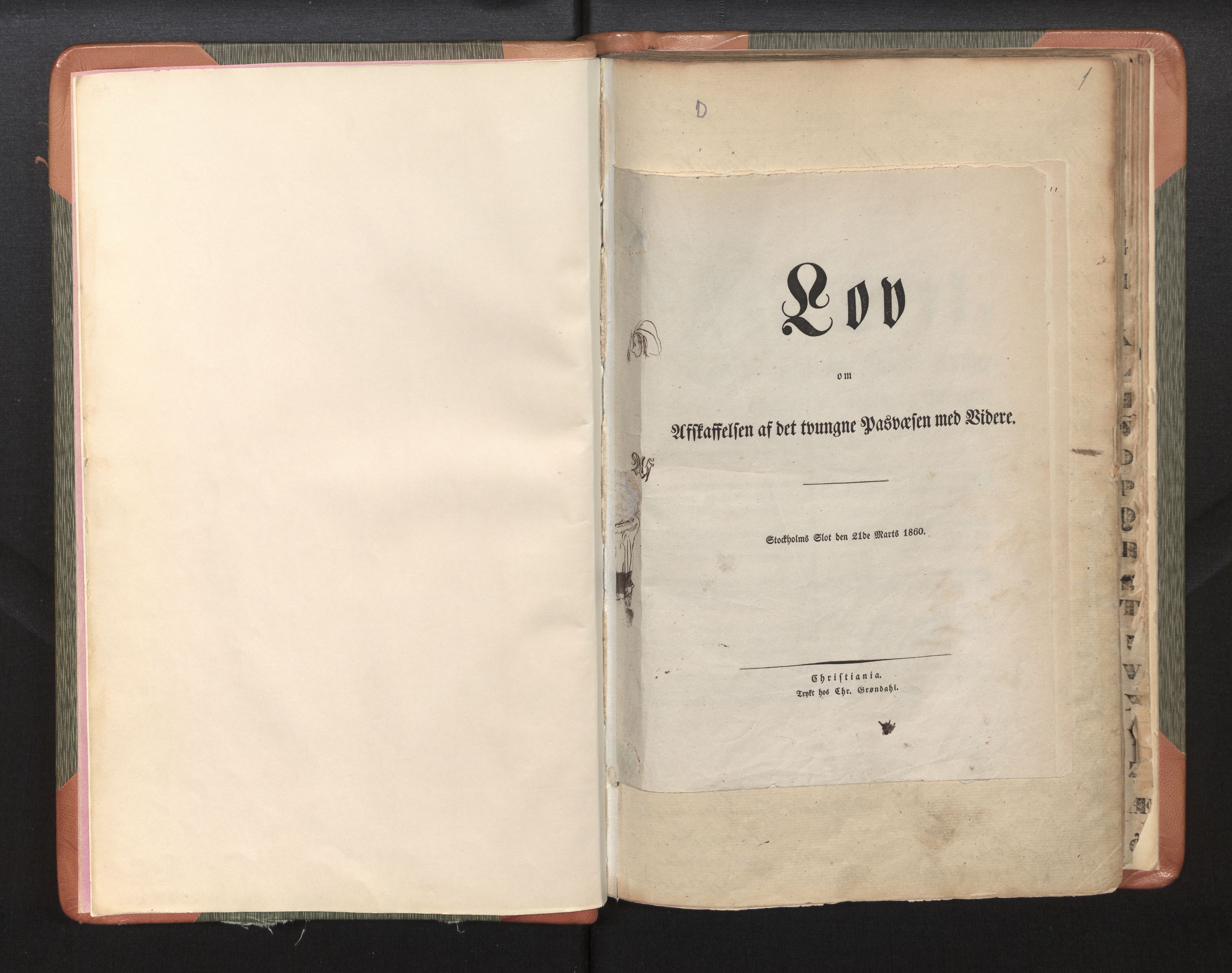 Bergen politikammer / politidistrikt, AV/SAB-A-60401/L/La/Lab/L0006: Passprotokoll, 1857-1879, s. 3