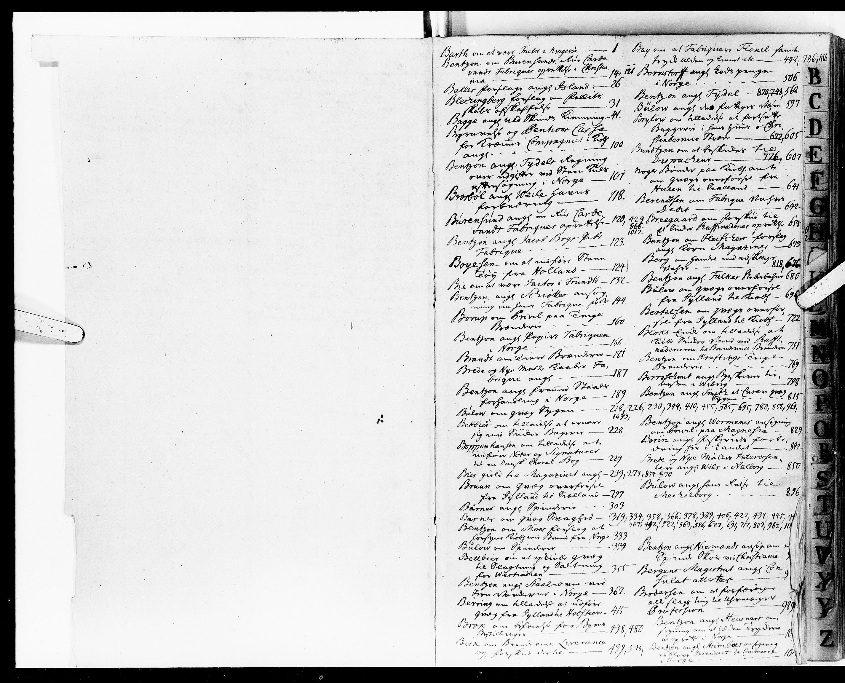 Kommercekollegiet, Dansk-Norske Sekretariat, DRA/A-0001/11/57: Journal nr. 9, 1761-1763