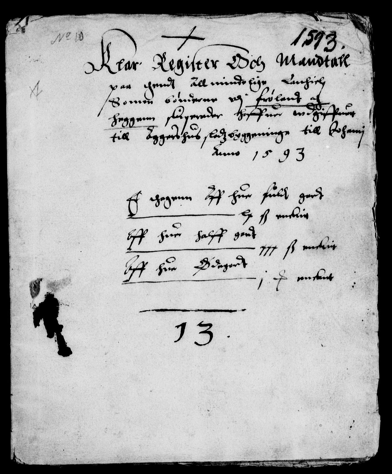 Rentekammeret inntil 1814, Reviderte regnskaper, Lensregnskaper, AV/RA-EA-5023/R/Rb/Rba/L0006: Akershus len, 1593-1594