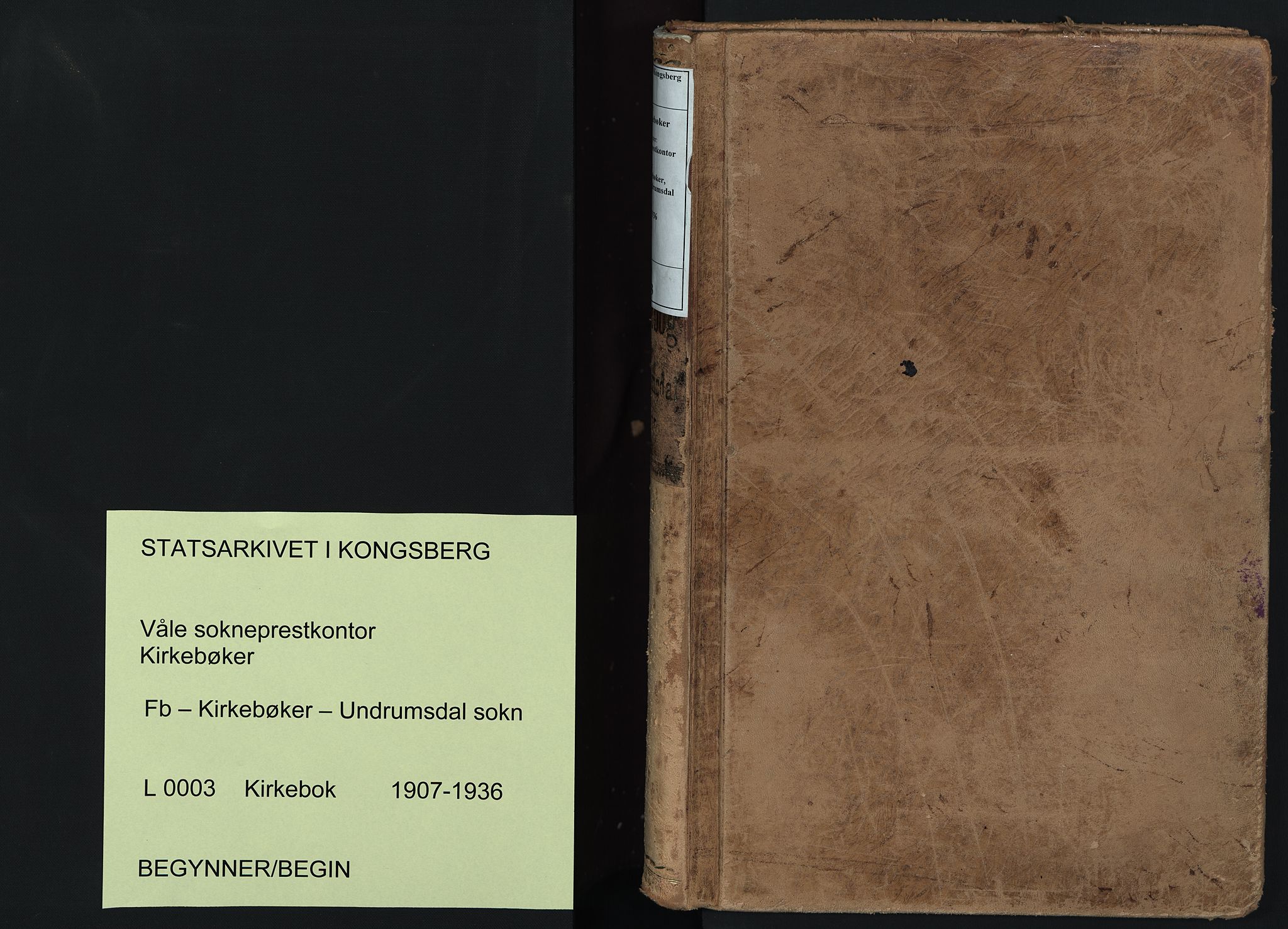 Våle kirkebøker, SAKO/A-334/F/Fb/L0003: Ministerialbok nr. II 3, 1907-1936