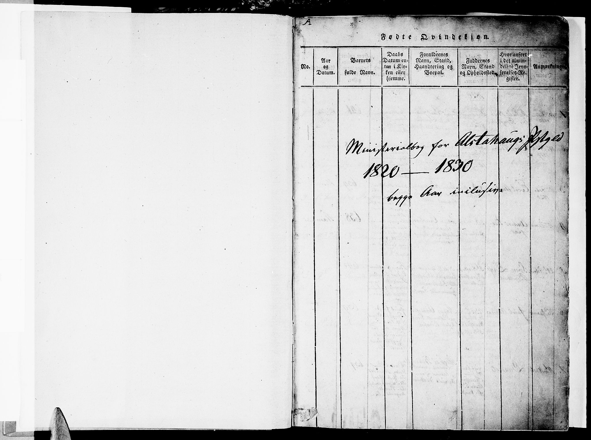 Ministerialprotokoller, klokkerbøker og fødselsregistre - Nordland, AV/SAT-A-1459/830/L0445: Ministerialbok nr. 830A09, 1820-1830