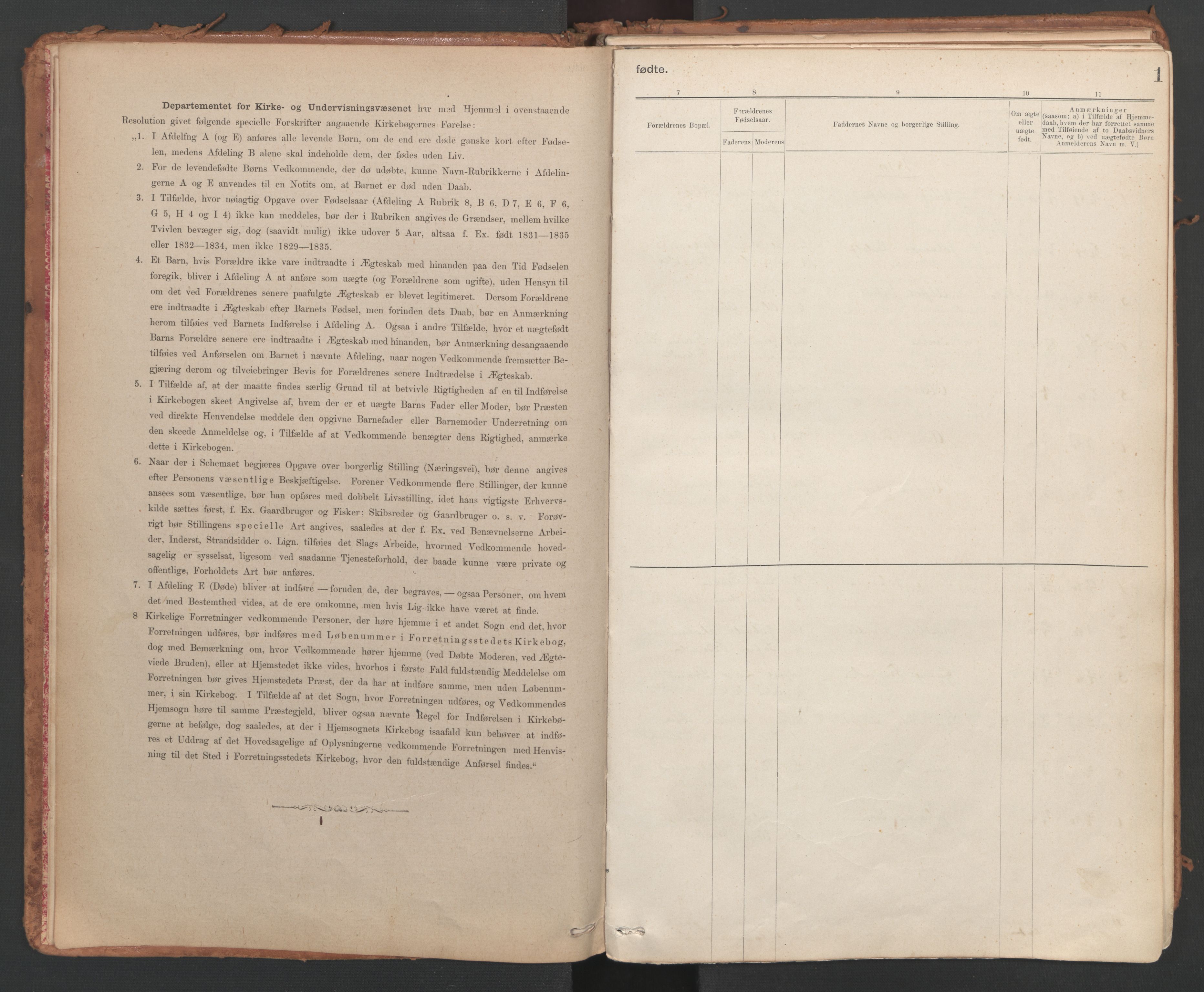 Ministerialprotokoller, klokkerbøker og fødselsregistre - Sør-Trøndelag, SAT/A-1456/639/L0572: Ministerialbok nr. 639A01, 1890-1920, s. 1