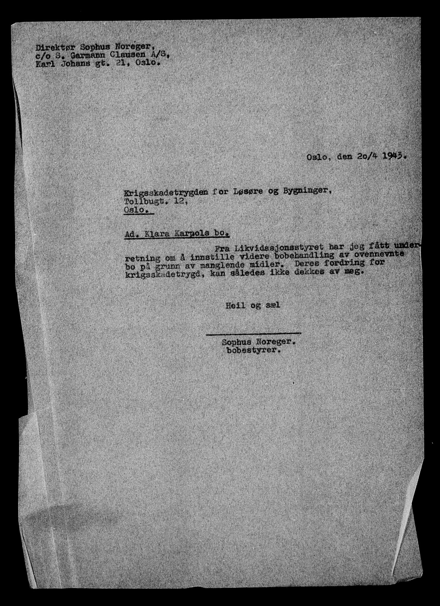 Justisdepartementet, Tilbakeføringskontoret for inndratte formuer, AV/RA-S-1564/H/Hc/Hcc/L0949: --, 1945-1947, s. 434