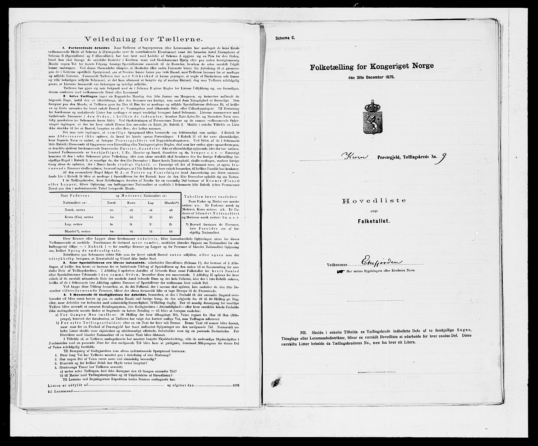 SAB, Folketelling 1875 for 1437L Kinn prestegjeld, Kinn sokn og Svanøy sokn, 1875, s. 20