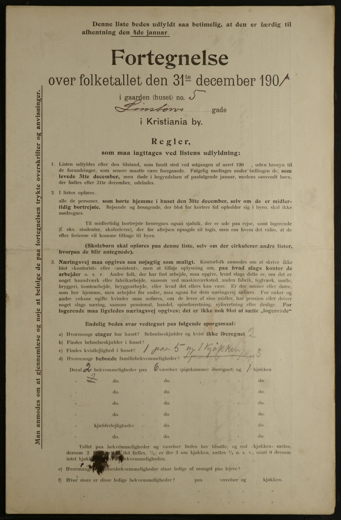 OBA, Kommunal folketelling 31.12.1901 for Kristiania kjøpstad, 1901, s. 8935