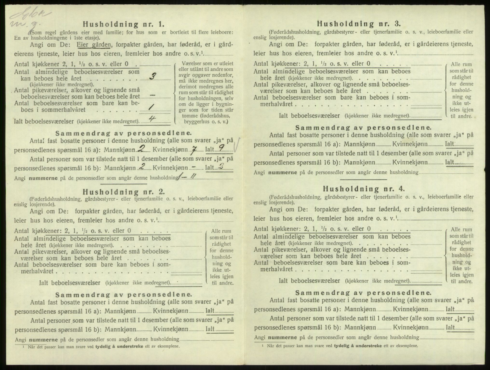 SAB, Folketelling 1920 for 1429 Fjaler herred, 1920, s. 1272