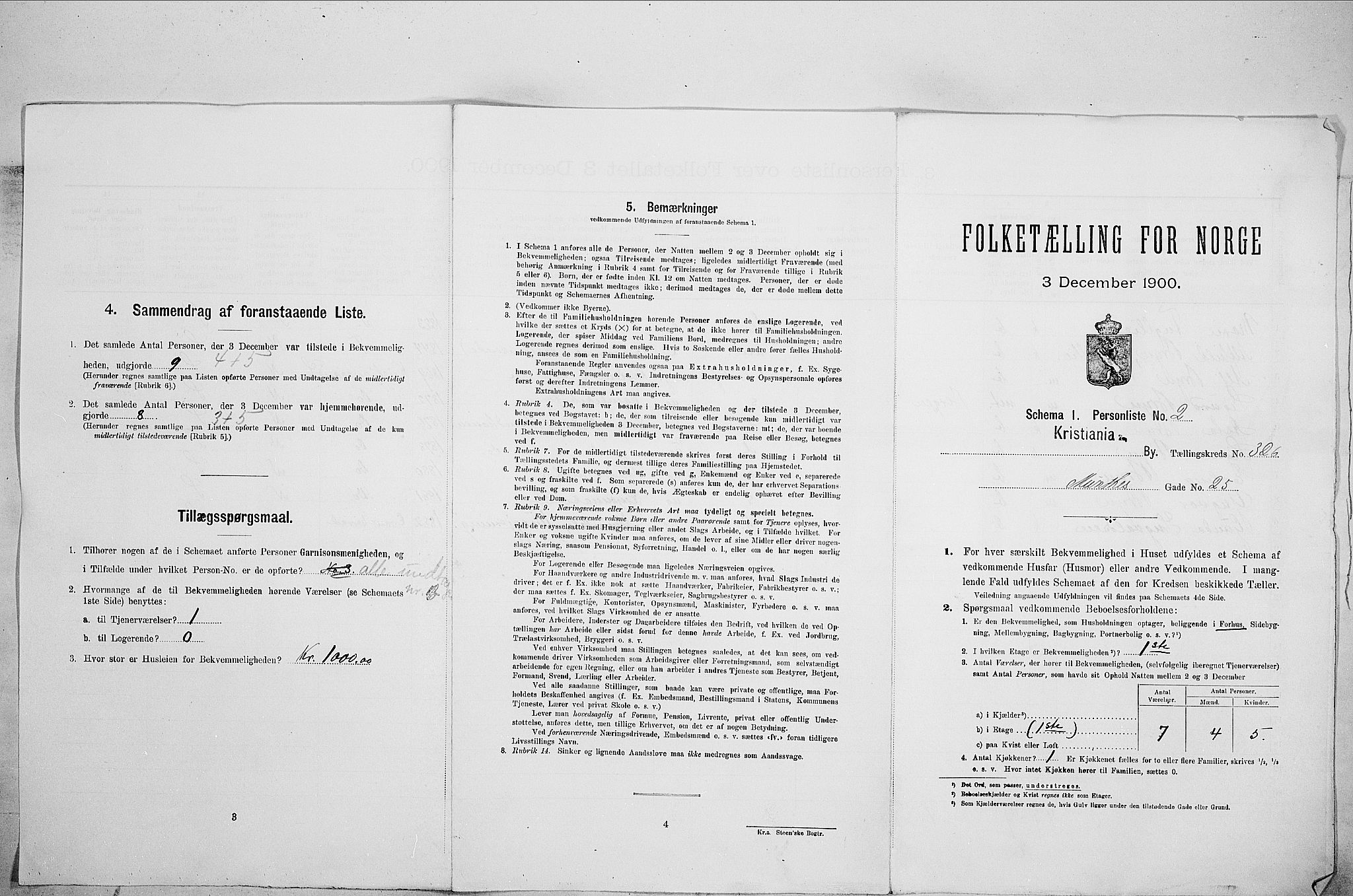 SAO, Folketelling 1900 for 0301 Kristiania kjøpstad, 1900, s. 61767