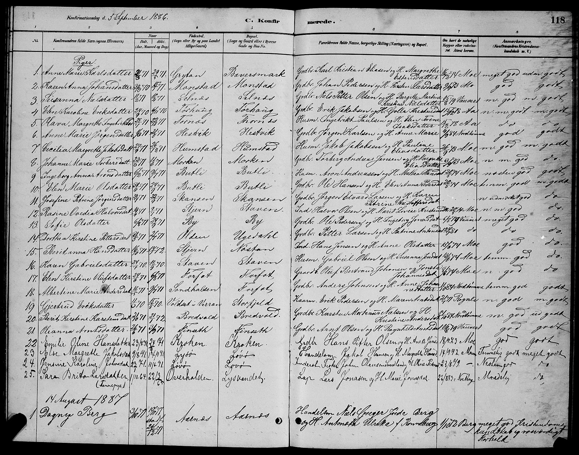Ministerialprotokoller, klokkerbøker og fødselsregistre - Sør-Trøndelag, AV/SAT-A-1456/655/L0687: Klokkerbok nr. 655C03, 1880-1898, s. 118