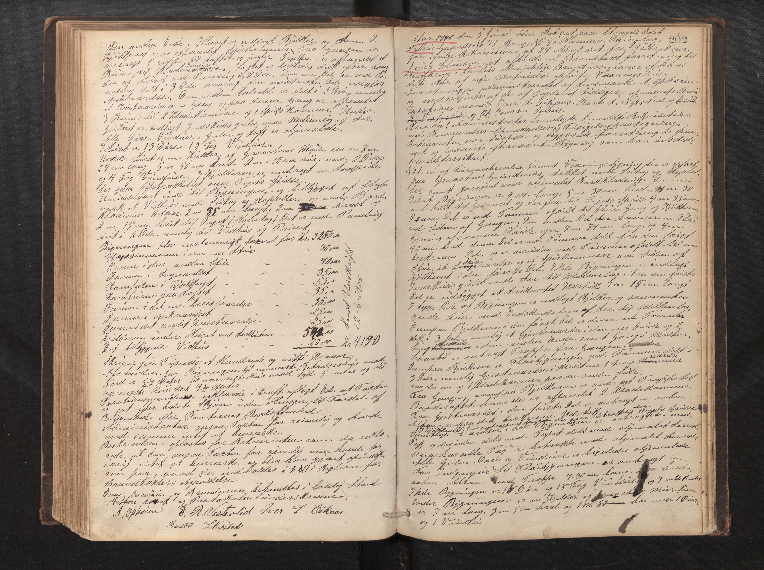 Lensmannen i Hamre, AV/SAB-A-32601/0012/L0002: Branntakstprotokoll, 1872-1907, s. 201b-202a