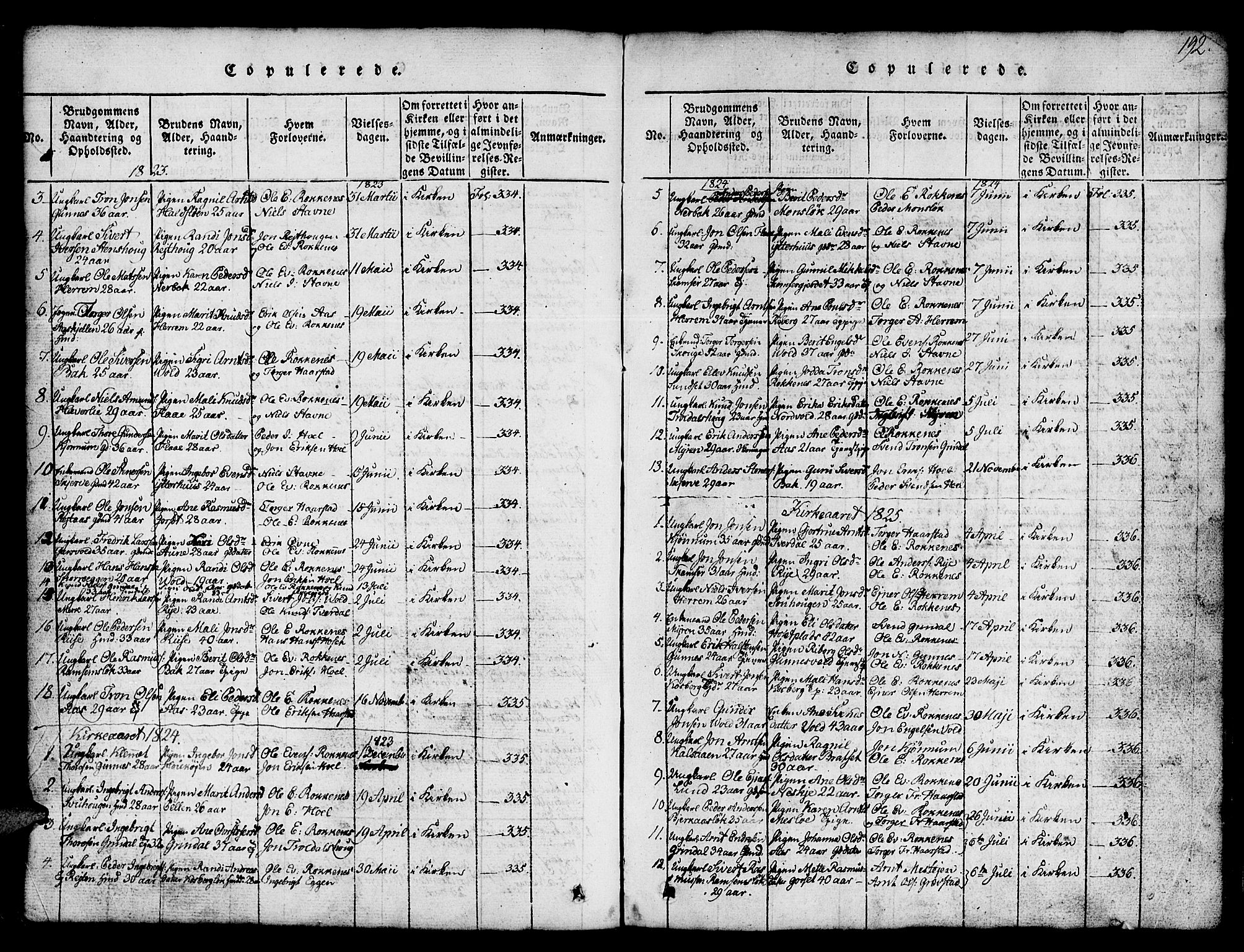 Ministerialprotokoller, klokkerbøker og fødselsregistre - Sør-Trøndelag, AV/SAT-A-1456/674/L0874: Klokkerbok nr. 674C01, 1816-1860, s. 192