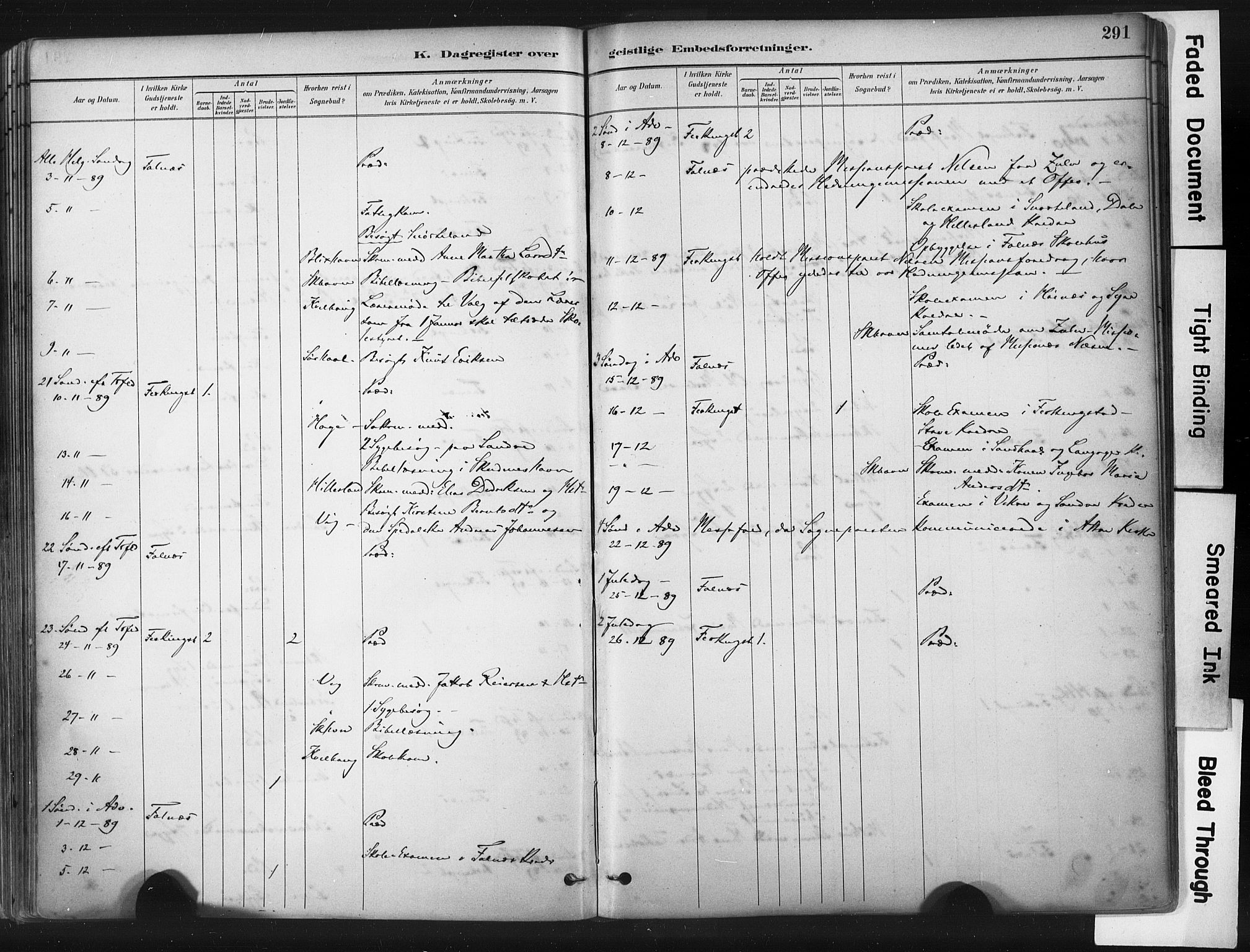 Skudenes sokneprestkontor, AV/SAST-A -101849/H/Ha/Haa/L0009: Ministerialbok nr. A 6, 1882-1912, s. 291