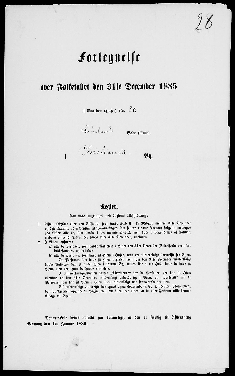 RA, Folketelling 1885 for 0301 Kristiania kjøpstad, 1885, s. 6785