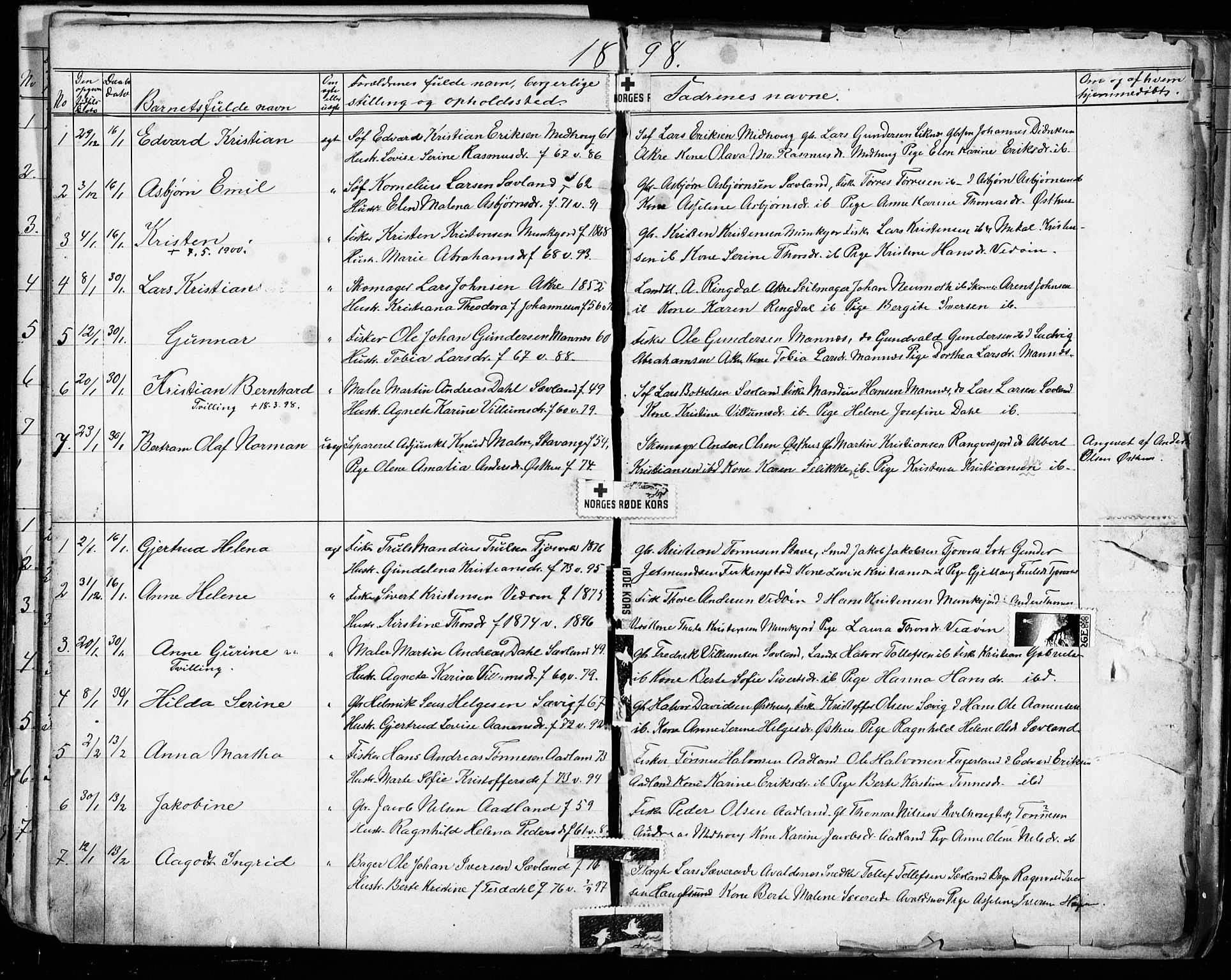 Kopervik sokneprestkontor, AV/SAST-A-101850/H/Ha/Hab/L0002: Klokkerbok nr. B 2, 1881-1905, s. 81