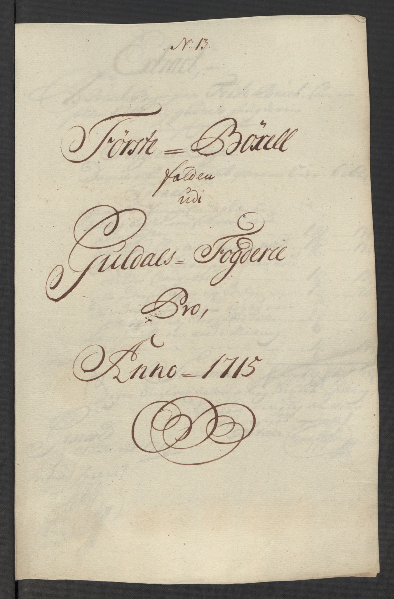 Rentekammeret inntil 1814, Reviderte regnskaper, Fogderegnskap, RA/EA-4092/R60/L3966: Fogderegnskap Orkdal og Gauldal, 1715, s. 392