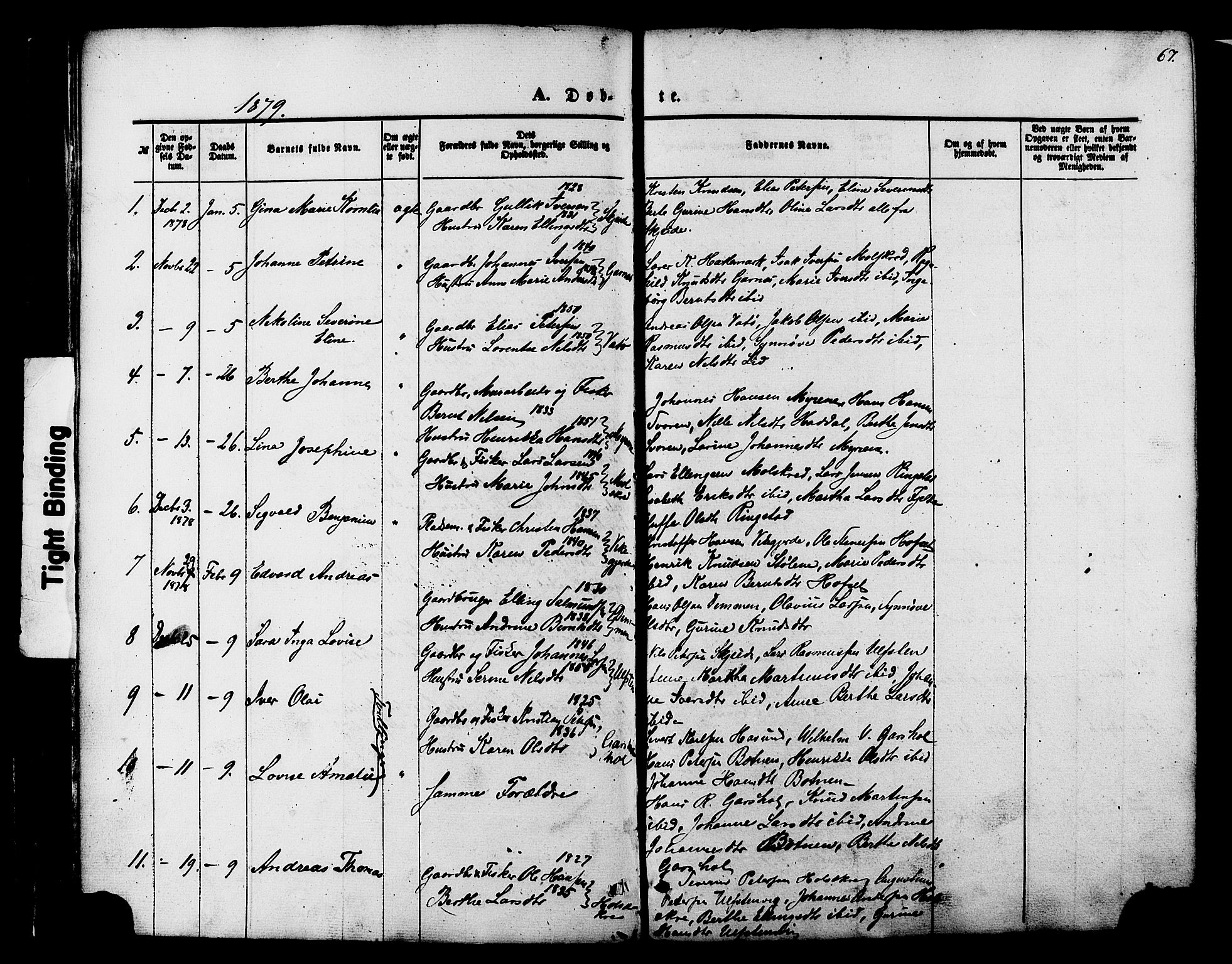 Ministerialprotokoller, klokkerbøker og fødselsregistre - Møre og Romsdal, AV/SAT-A-1454/509/L0105: Ministerialbok nr. 509A03, 1848-1882, s. 67