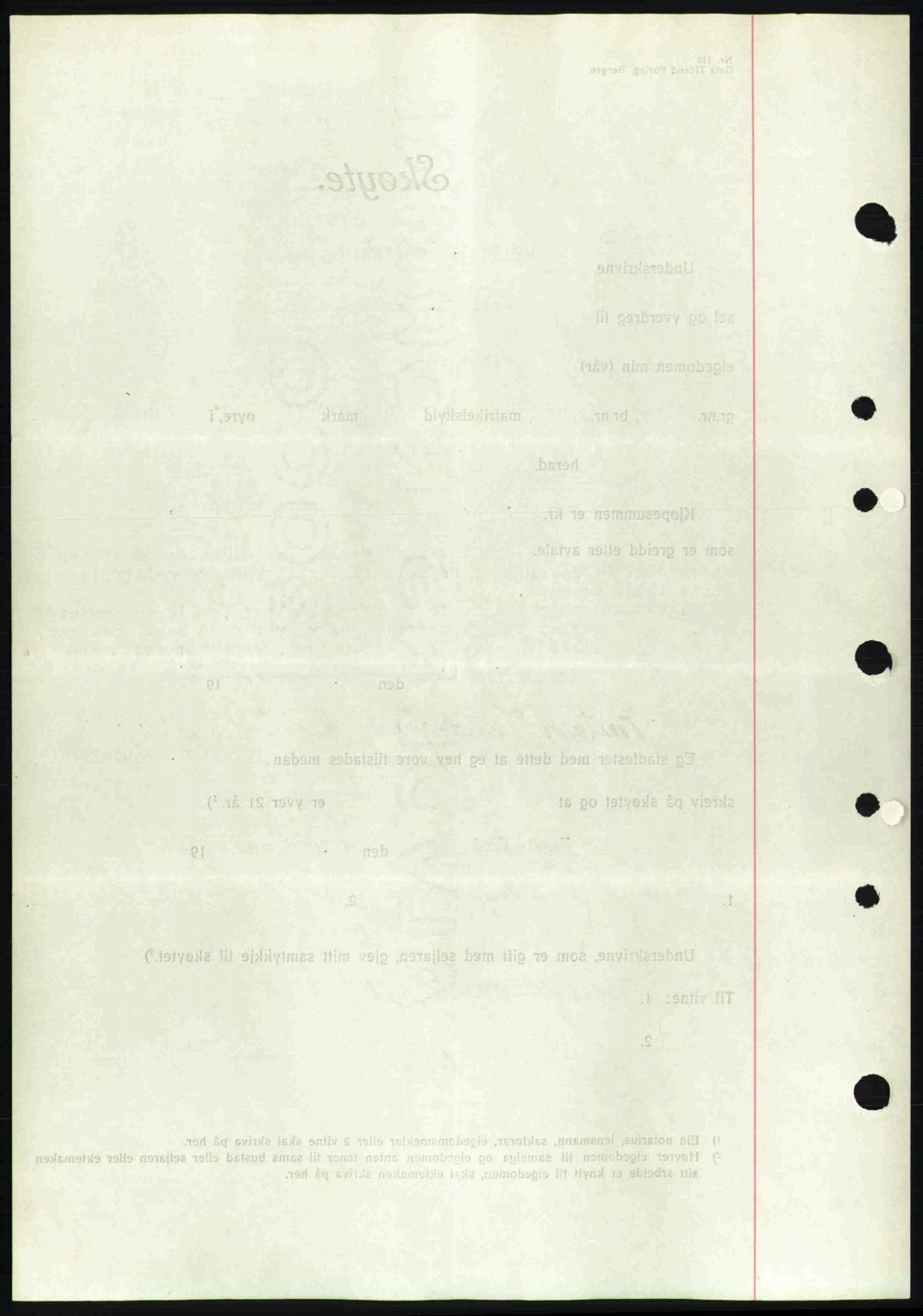 Hardanger sorenskriver, SAB/A-2101/G/Ge/Gec/L0011: Pantebok nr. A11a, 1945-1945, Dagboknr: 151/1945