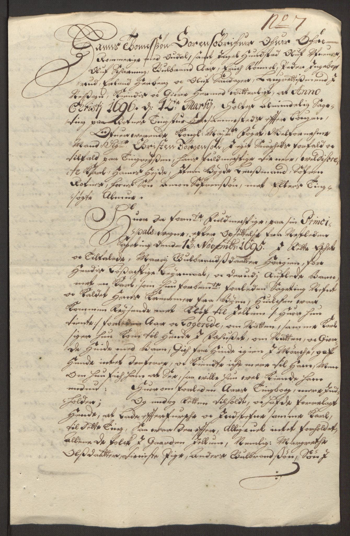 Rentekammeret inntil 1814, Reviderte regnskaper, Fogderegnskap, AV/RA-EA-4092/R12/L0707: Fogderegnskap Øvre Romerike, 1695, s. 75