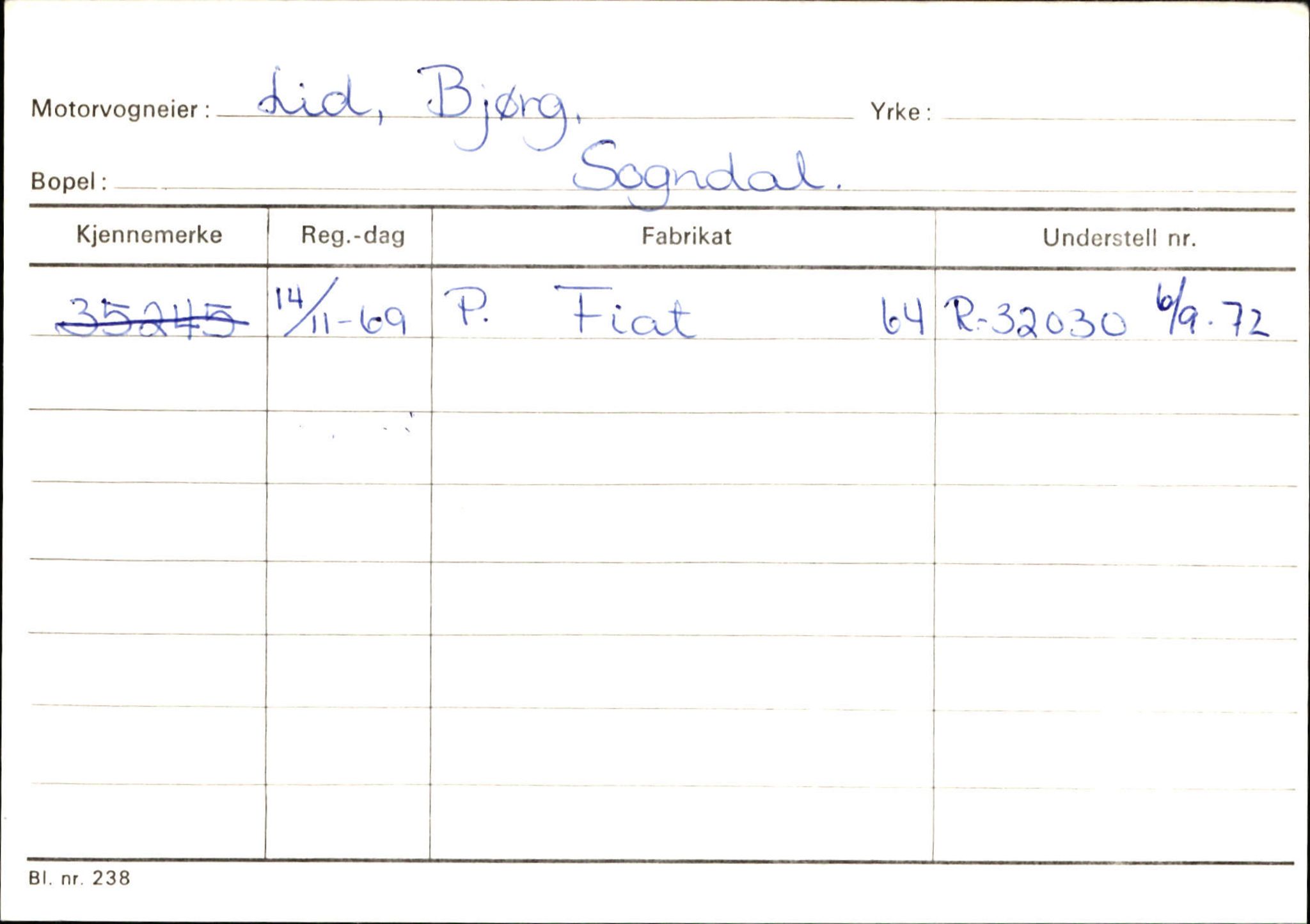 Statens vegvesen, Sogn og Fjordane vegkontor, SAB/A-5301/4/F/L0124: Eigarregister Sogndal A-U, 1945-1975, s. 1527