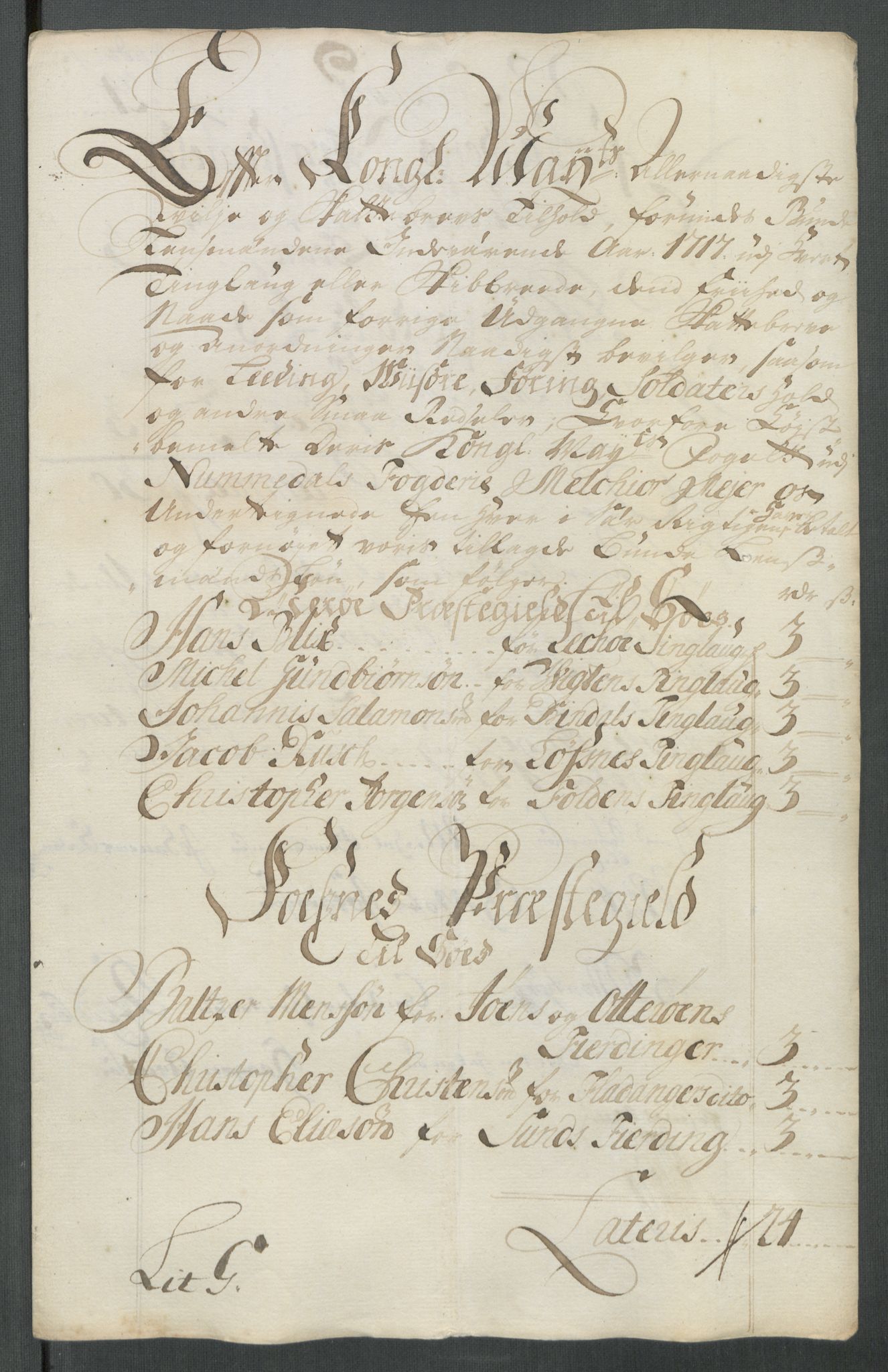 Rentekammeret inntil 1814, Reviderte regnskaper, Fogderegnskap, RA/EA-4092/R64/L4438: Fogderegnskap Namdal, 1717, s. 204