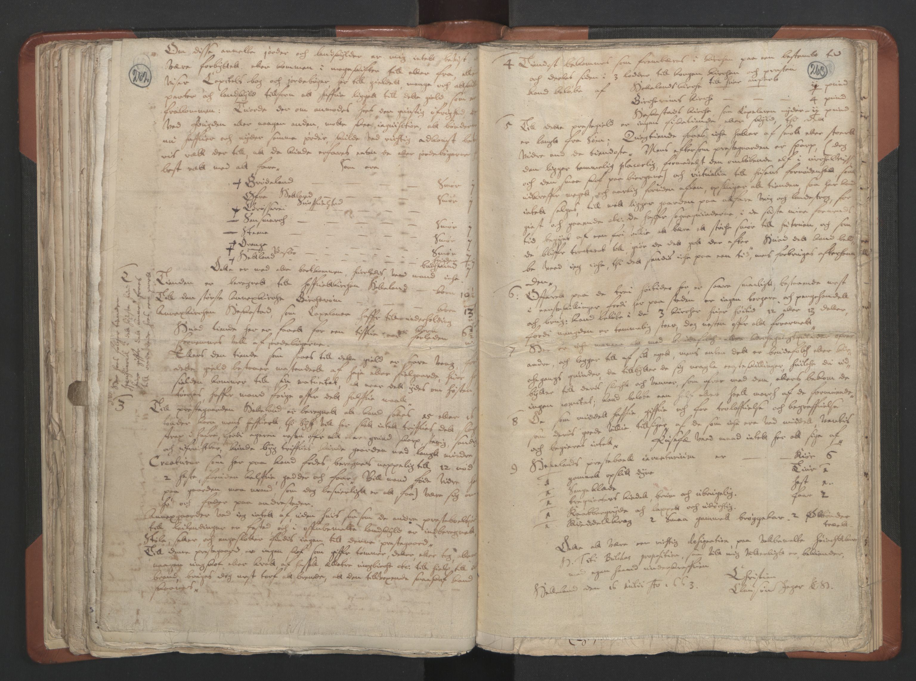 RA, Sogneprestenes manntall 1664-1666, nr. 17: Jæren prosti og Dalane prosti, 1664-1666, s. 262-263