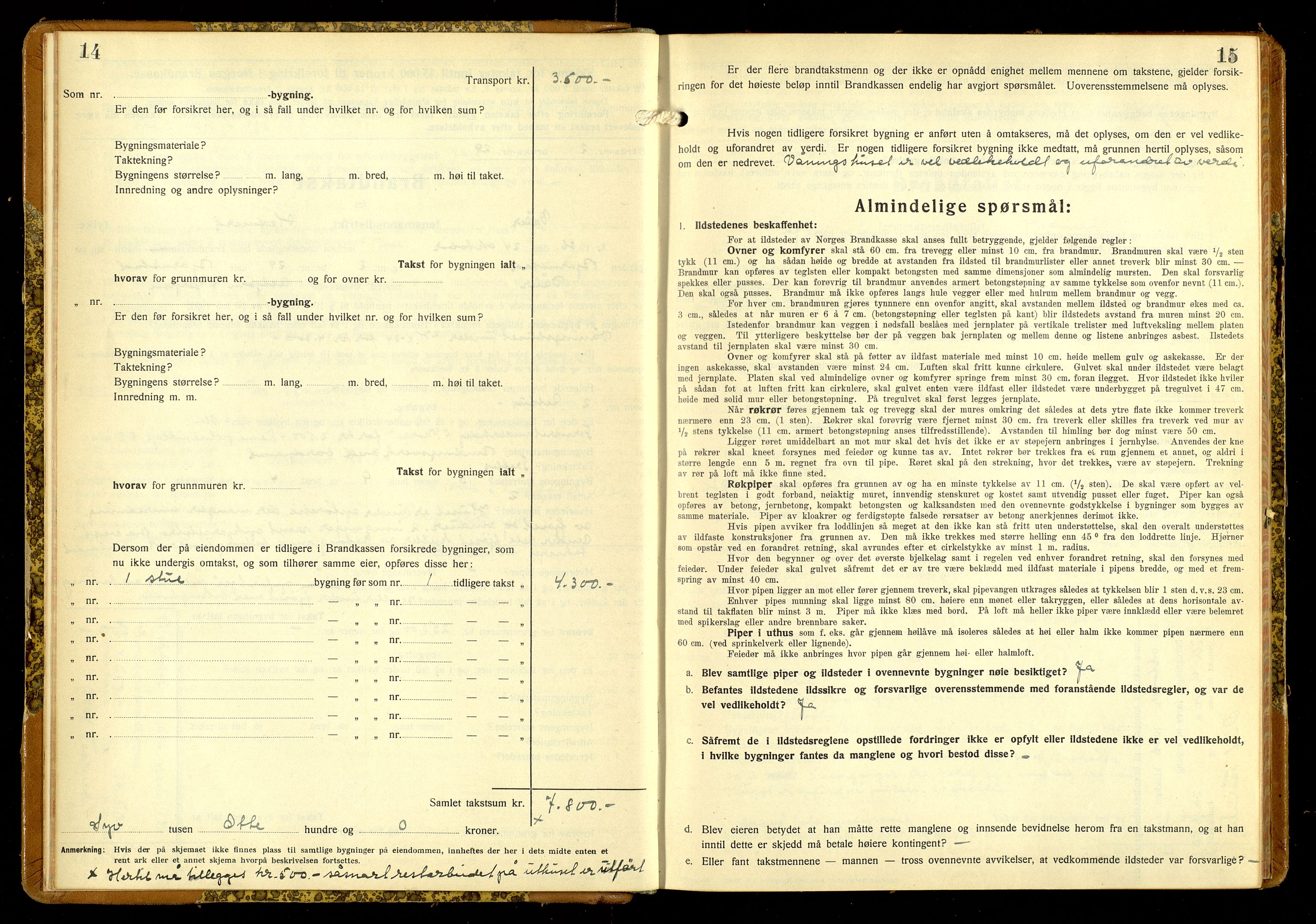 Norges Brannkasse, Våler, Hedmark, AV/SAH-NBRANV-019/F/L0026: Branntakstprotokoll, 1936-1938