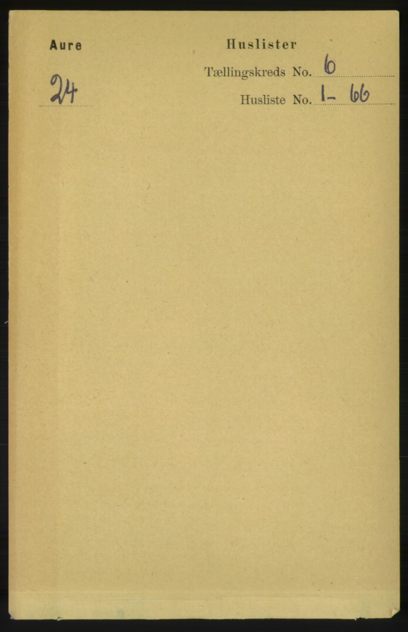 RA, Folketelling 1891 for 1569 Aure herred, 1891, s. 3302