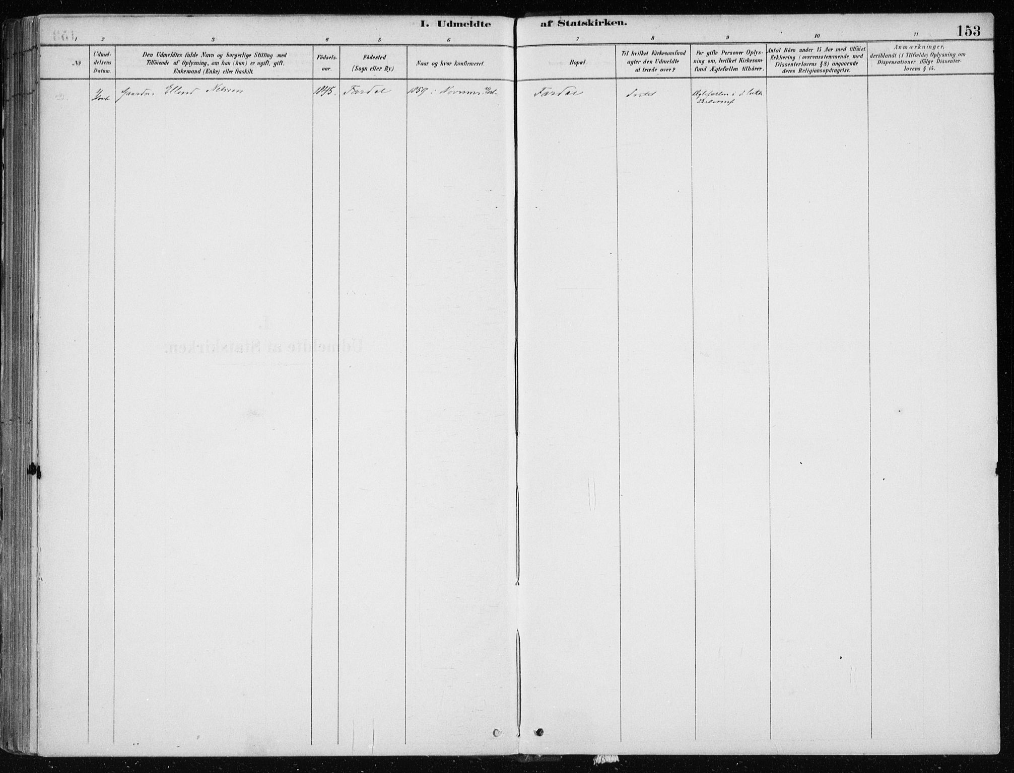 Sogndal sokneprestembete, AV/SAB-A-81301/H/Haa/Haac/L0001: Ministerialbok nr. C 1, 1878-1907, s. 153