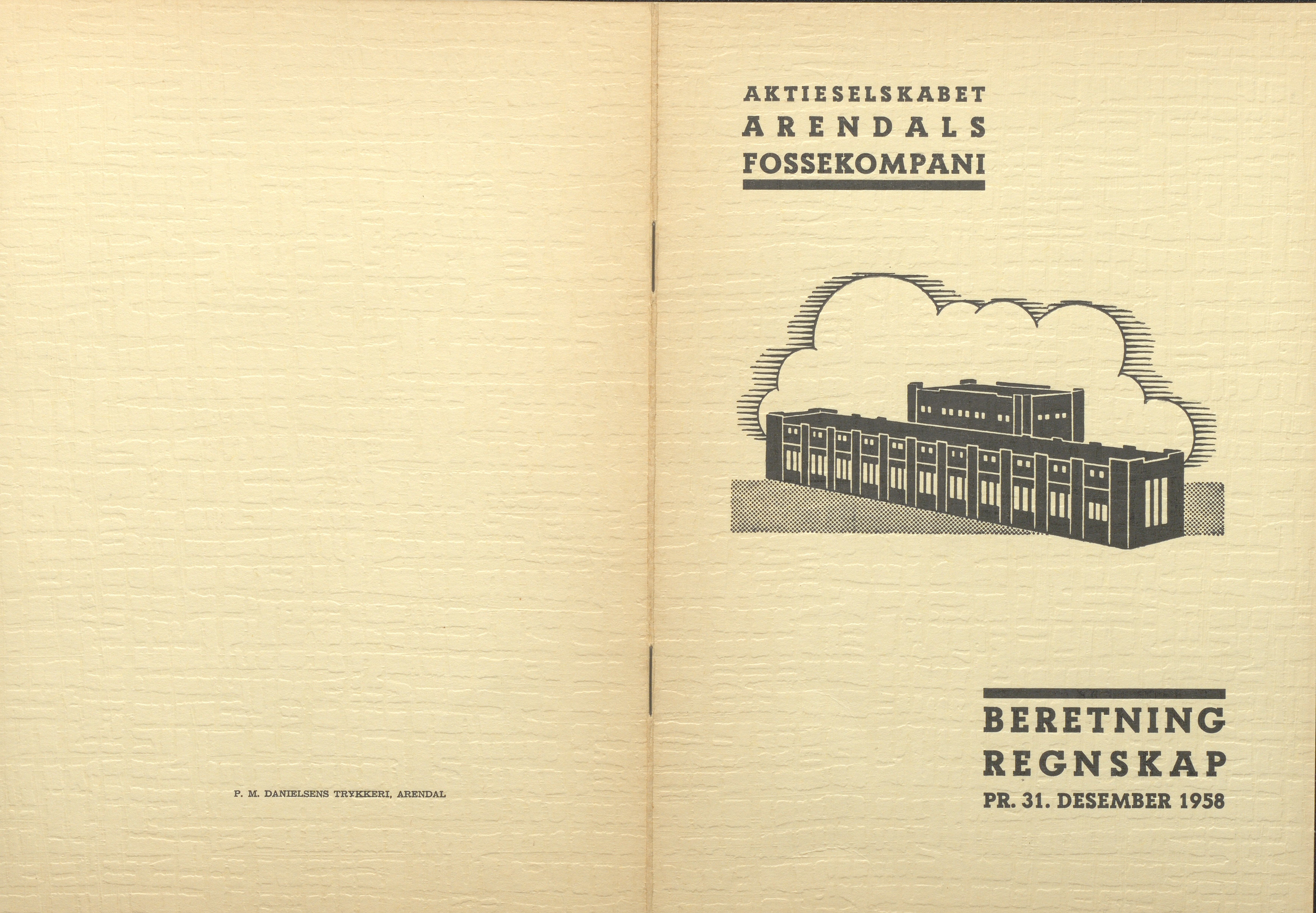 Arendals Fossekompani, AAKS/PA-2413/X/X01/L0001/0012: Beretninger, regnskap, balansekonto, gevinst- og tapskonto / Beretning, regnskap 1945 - 1962, 1945-1962, s. 79