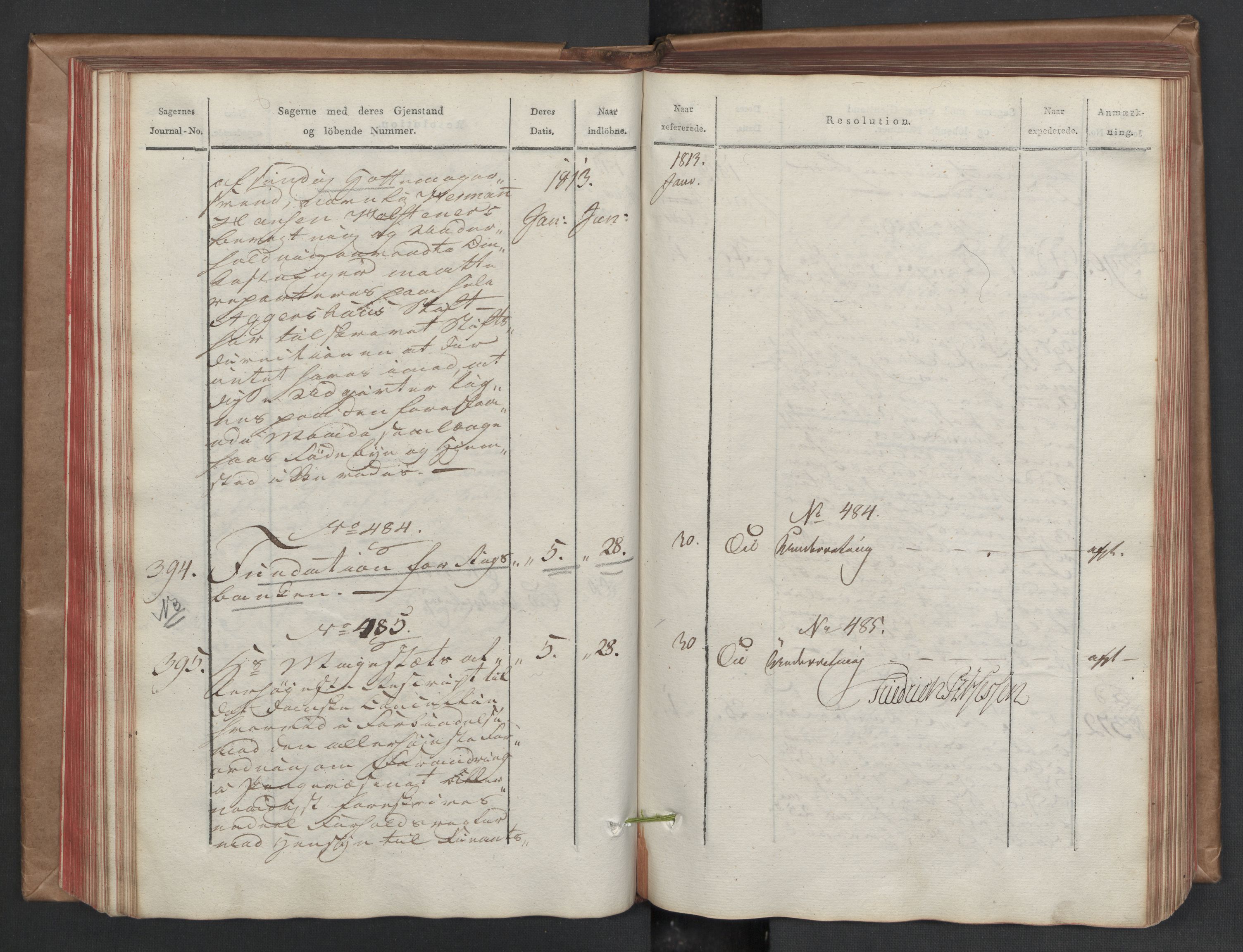 Stattholderembetet 1810-1814, 2. kontor (Kontor B), AV/RA-EA-5432/Aa/L0002: Kollegial referatprotokoll,  j.nr. 284-511,  l.nr. 328-639, 1812-1813, s. 110