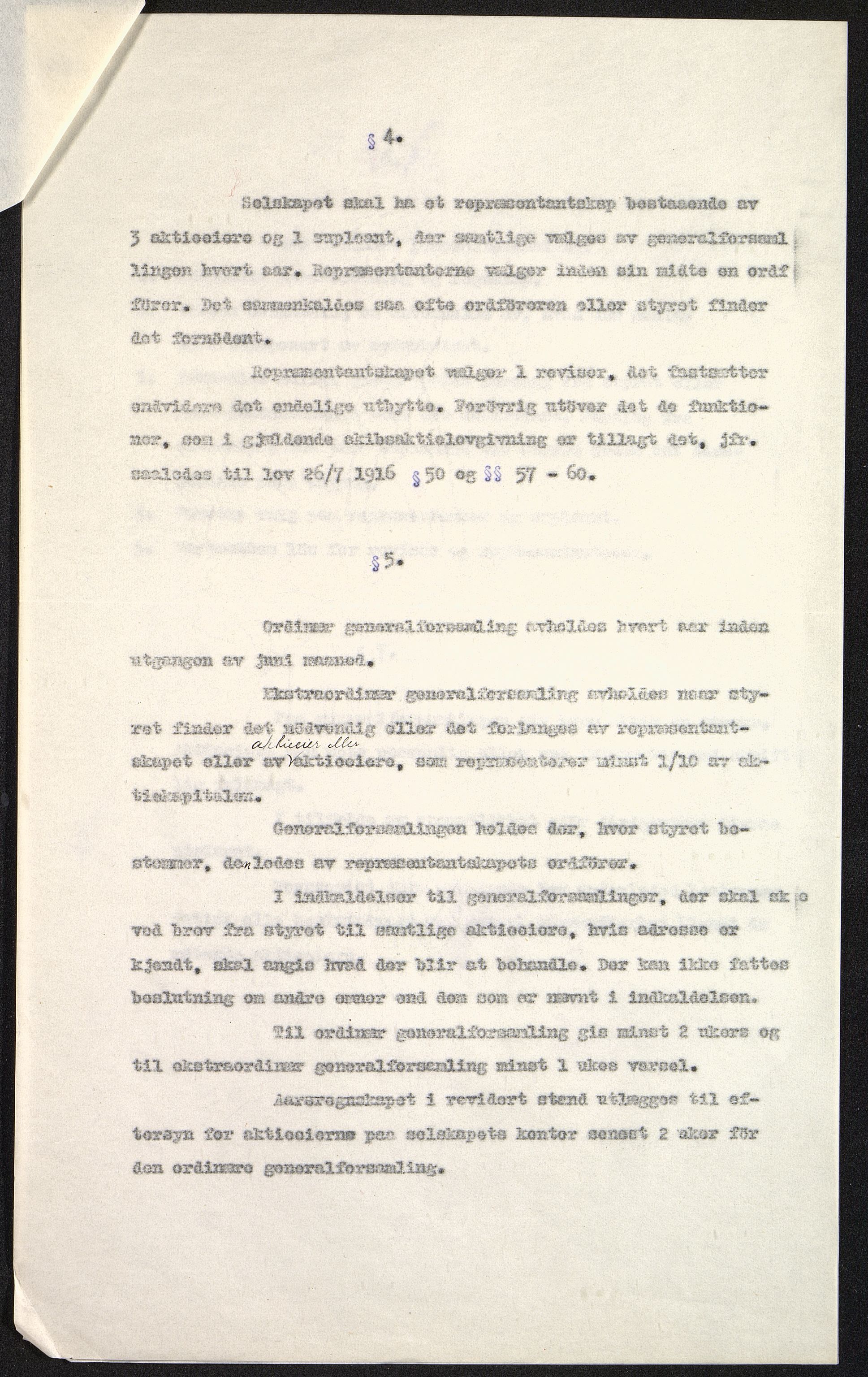 Pa 517 - Superior, AS, VEMU/A-1591/Q/L0001: Eiendomsforvaltning, 1917-1923