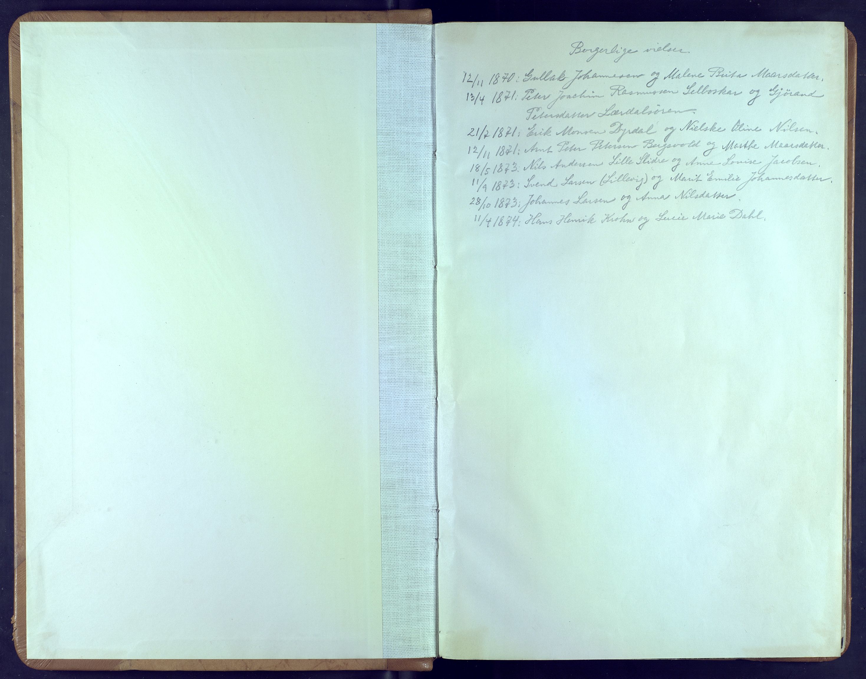 Byfogd og Byskriver i Bergen, SAB/A-3401/10/10A/L0016: Notarialprotokoller, 1869-1874