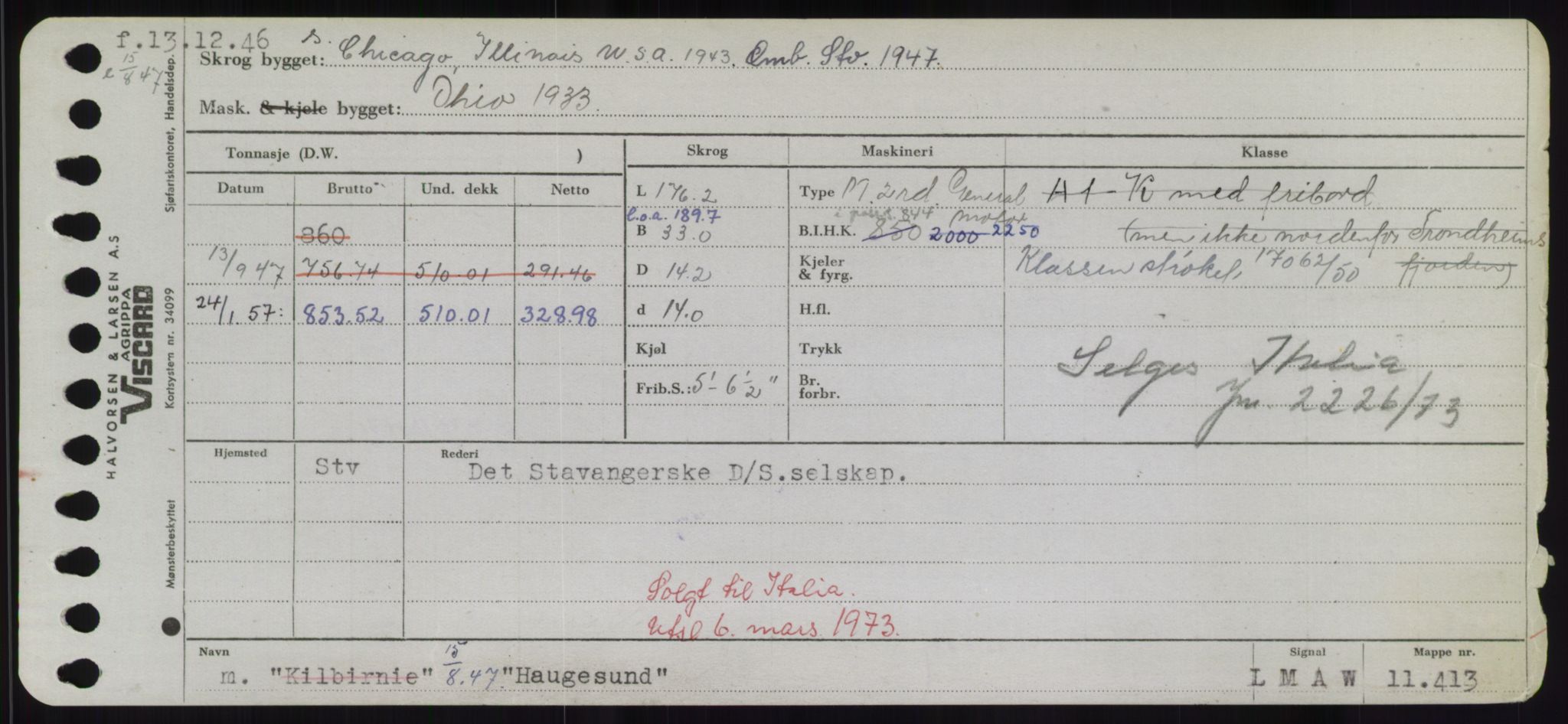 Sjøfartsdirektoratet med forløpere, Skipsmålingen, AV/RA-S-1627/H/Hd/L0014: Fartøy, H-Havl, s. 401
