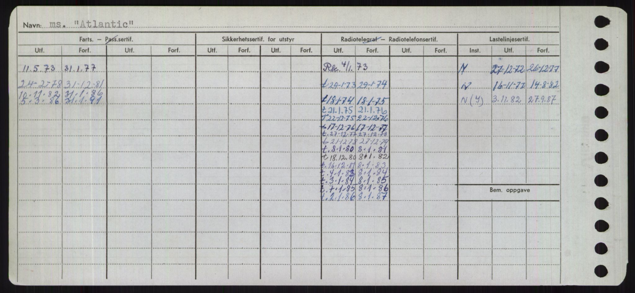 Sjøfartsdirektoratet med forløpere, Skipsmålingen, RA/S-1627/H/Hd/L0002: Fartøy, Apa-Axe, s. 364