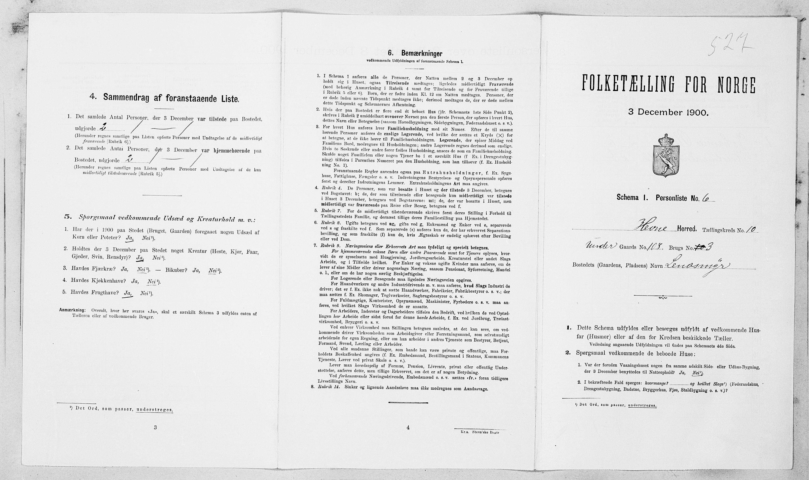 SAT, Folketelling 1900 for 1612 Hemne herred, 1900, s. 1239