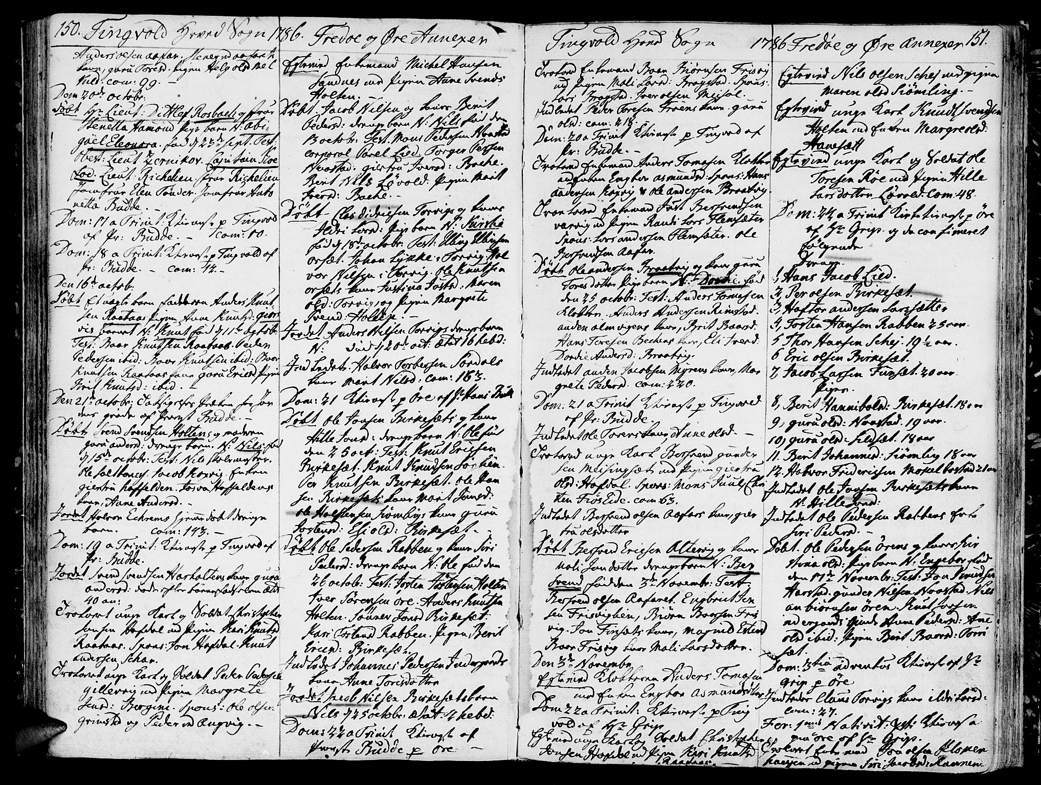 Ministerialprotokoller, klokkerbøker og fødselsregistre - Møre og Romsdal, AV/SAT-A-1454/586/L0980: Ministerialbok nr. 586A06, 1776-1794, s. 150-151