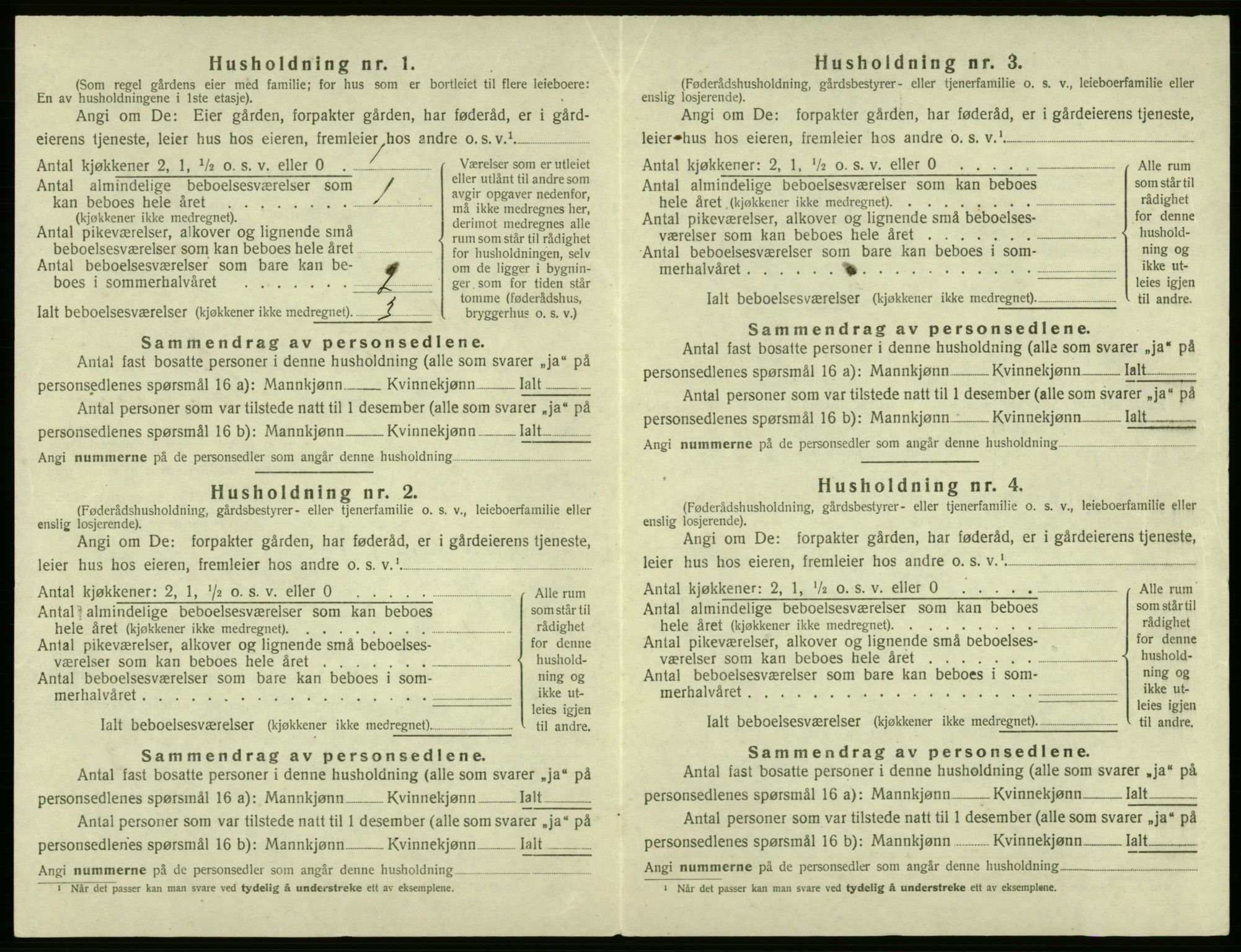 SAB, Folketelling 1920 for 1238 Kvam herred, 1920, s. 1118