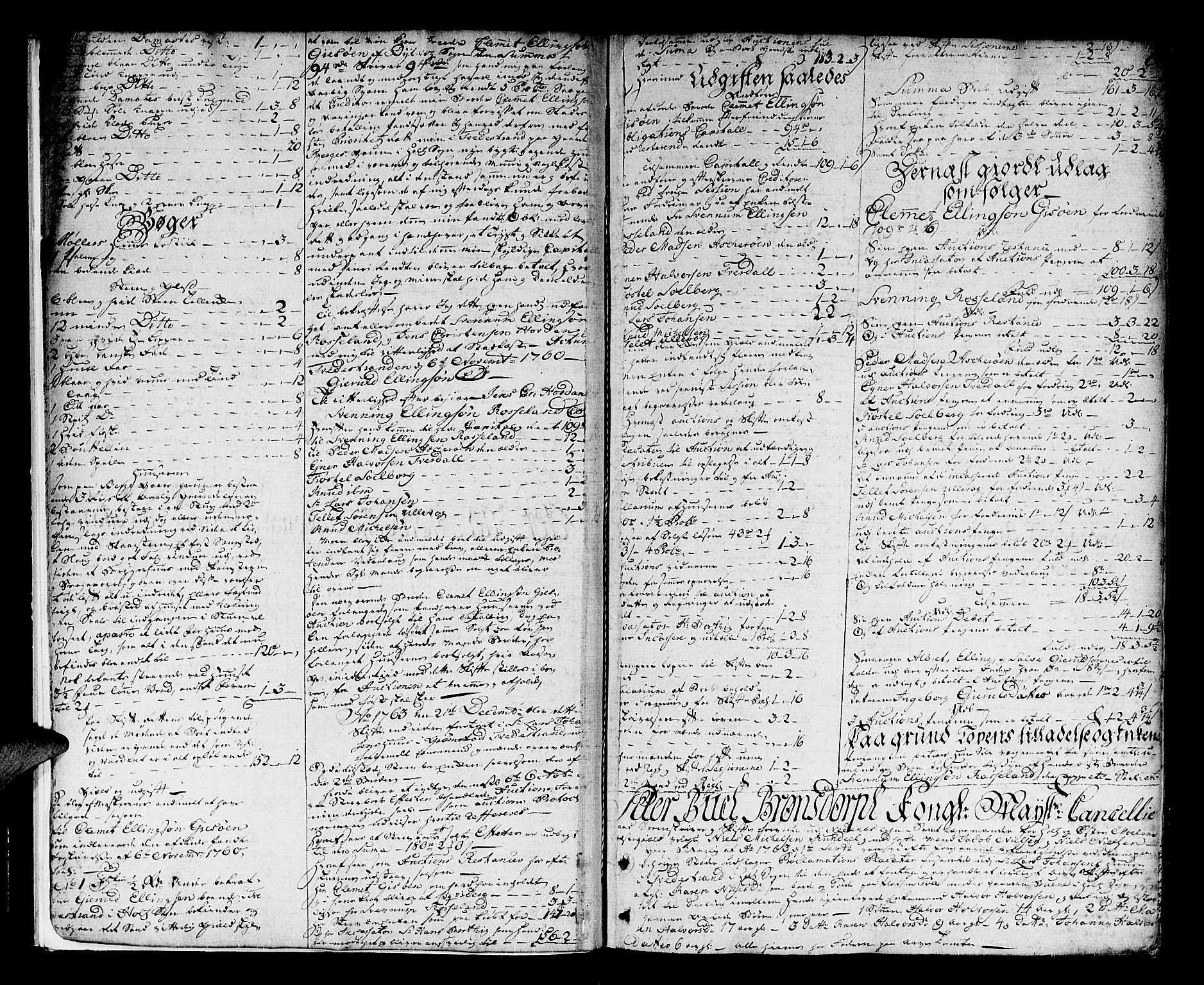 Nedenes sorenskriveri før 1824, SAK/1221-0007/H/Hc/L0030: Skifteprotokoll med register nr 21a, 1763-1767, s. 5b-6a