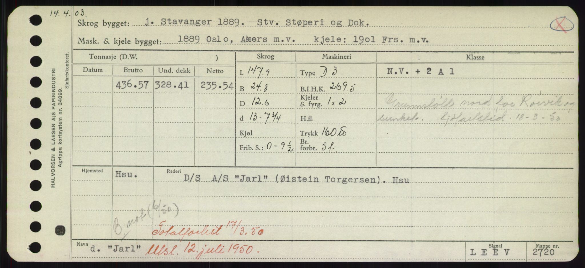 Sjøfartsdirektoratet med forløpere, Skipsmålingen, RA/S-1627/H/Hd/L0019: Fartøy, J, s. 237