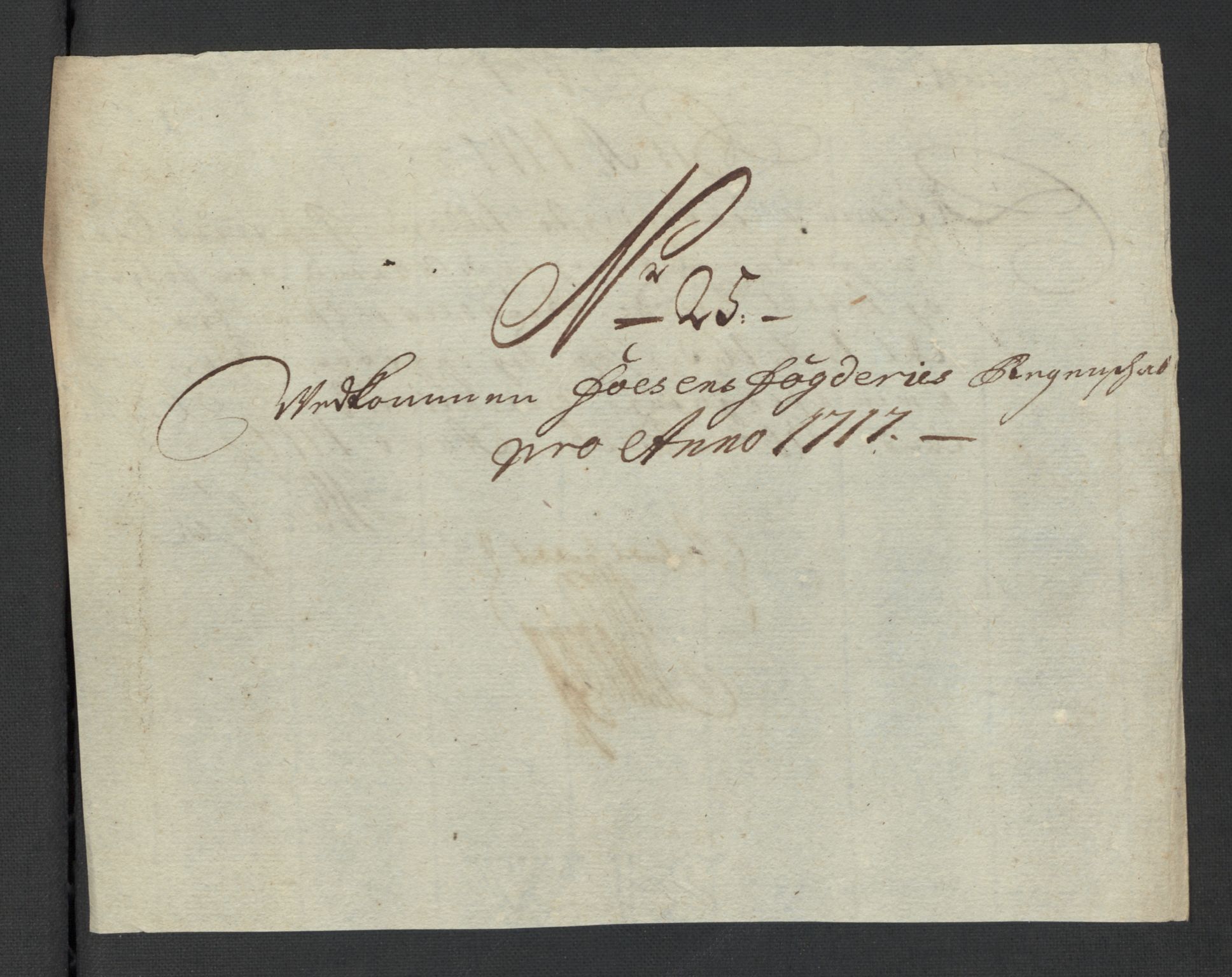 Rentekammeret inntil 1814, Reviderte regnskaper, Fogderegnskap, AV/RA-EA-4092/R57/L3865: Fogderegnskap Fosen, 1717, s. 196