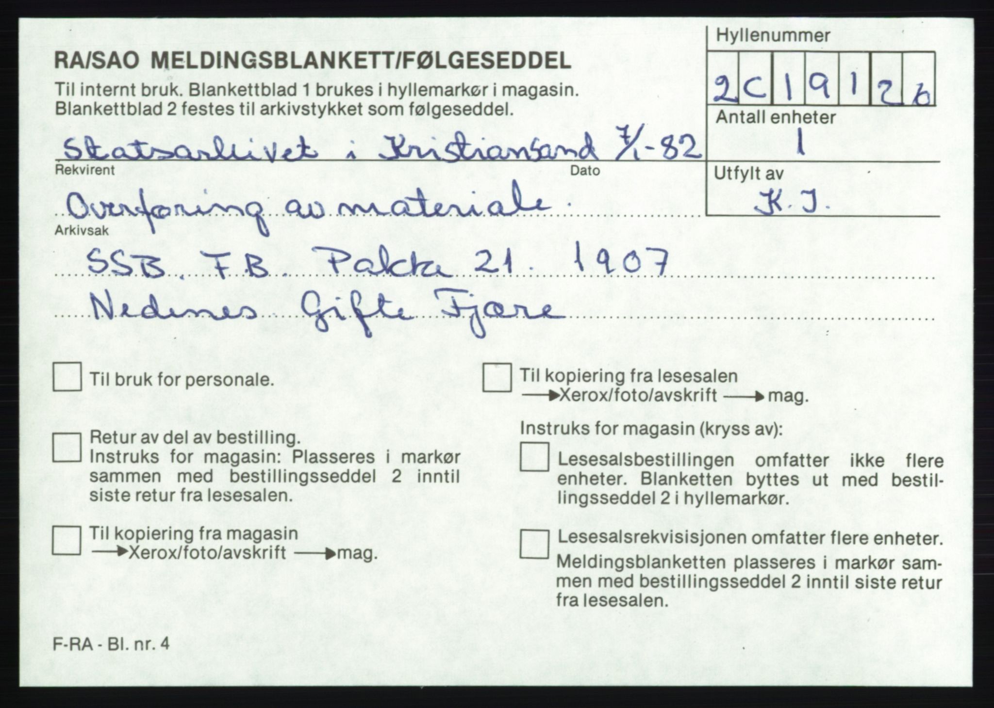 Statistisk sentralbyrå, Sosiodemografiske emner, Befolkning, AV/RA-S-2228/D/Df/Dfa/Dfae/L0021: Nedenes amt: Levendefødte, gifte, døde og dødfødte. Bygder og byer, 1907, s. 643