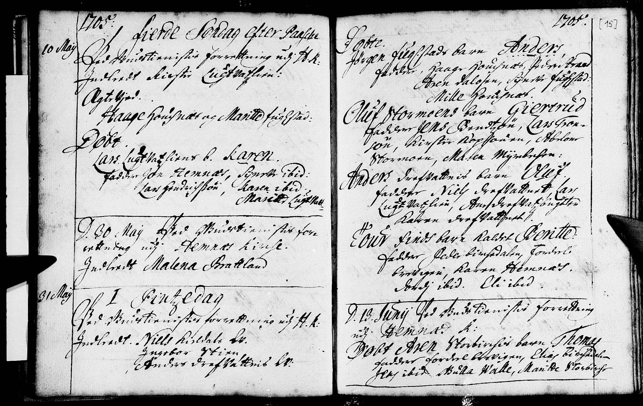 Ministerialprotokoller, klokkerbøker og fødselsregistre - Nordland, AV/SAT-A-1459/825/L0345: Ministerialbok nr. 825A01, 1704-1728, s. 15