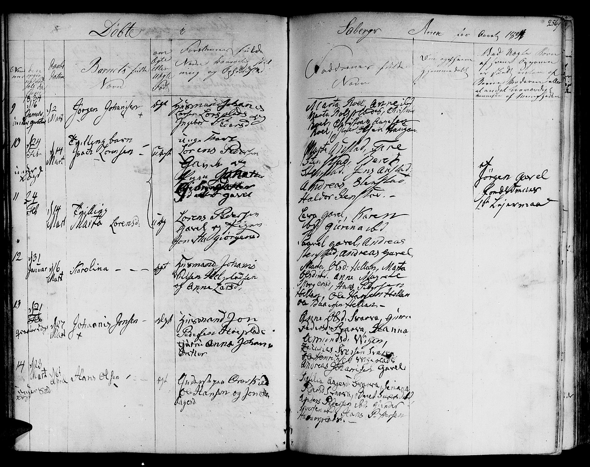 Ministerialprotokoller, klokkerbøker og fødselsregistre - Nord-Trøndelag, SAT/A-1458/730/L0277: Ministerialbok nr. 730A06 /2, 1831-1839, s. 256