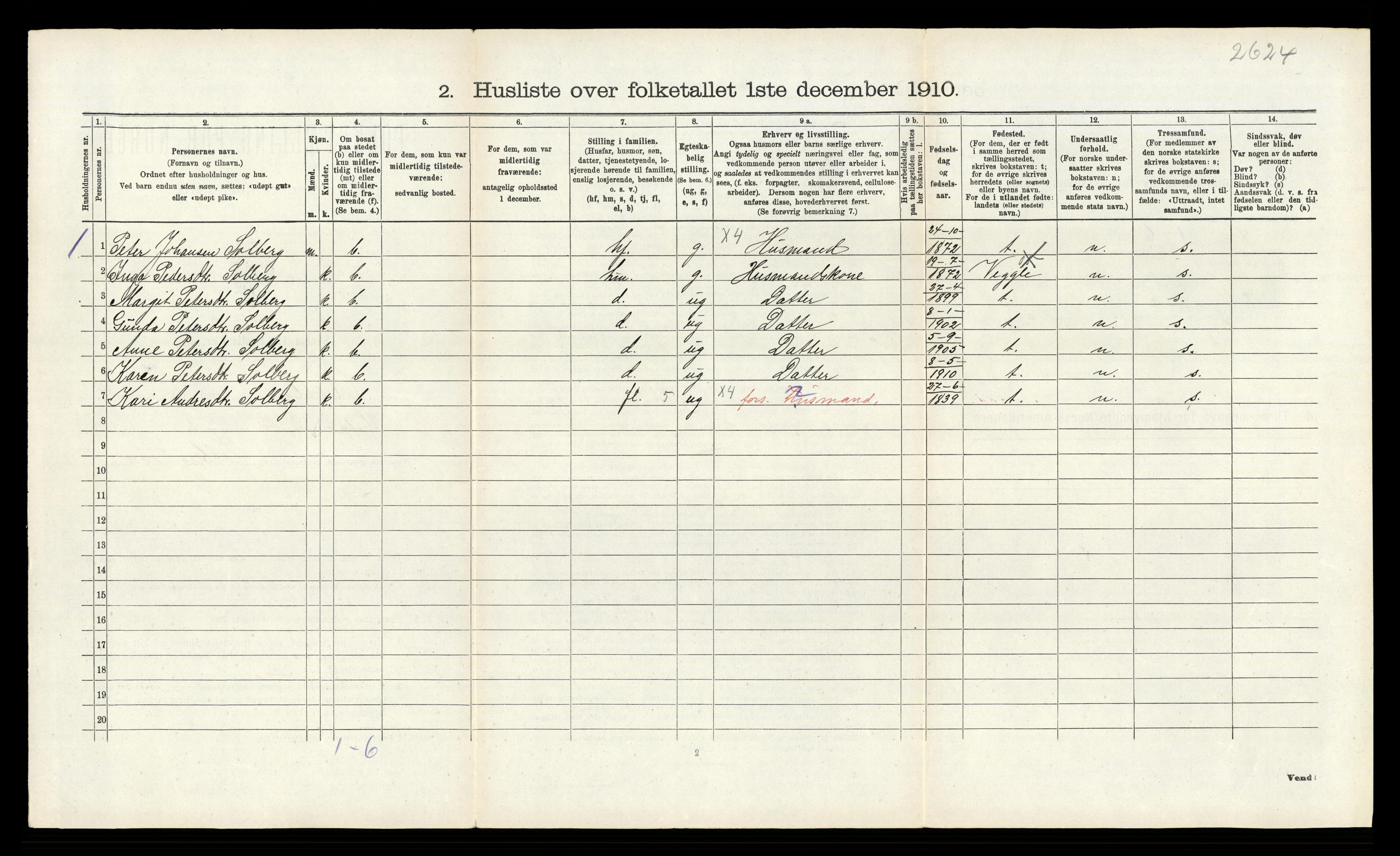 RA, Folketelling 1910 for 0632 Rollag herred, 1910, s. 228