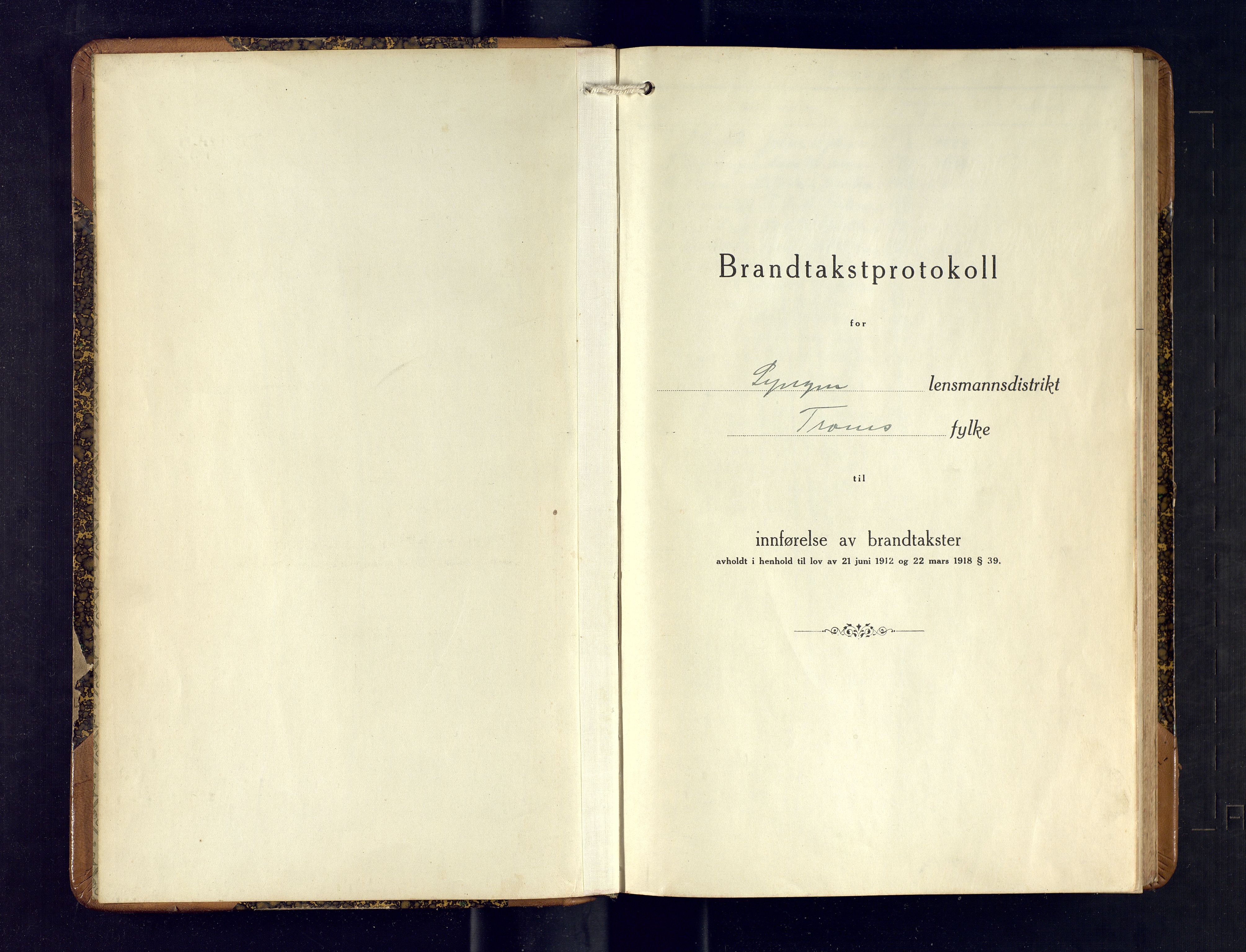 Lyngen lensmannskontor, AV/SATØ-SATO-99/F/Fm/Fmb/L0128: Branntakstprotokoller, 1929-1931