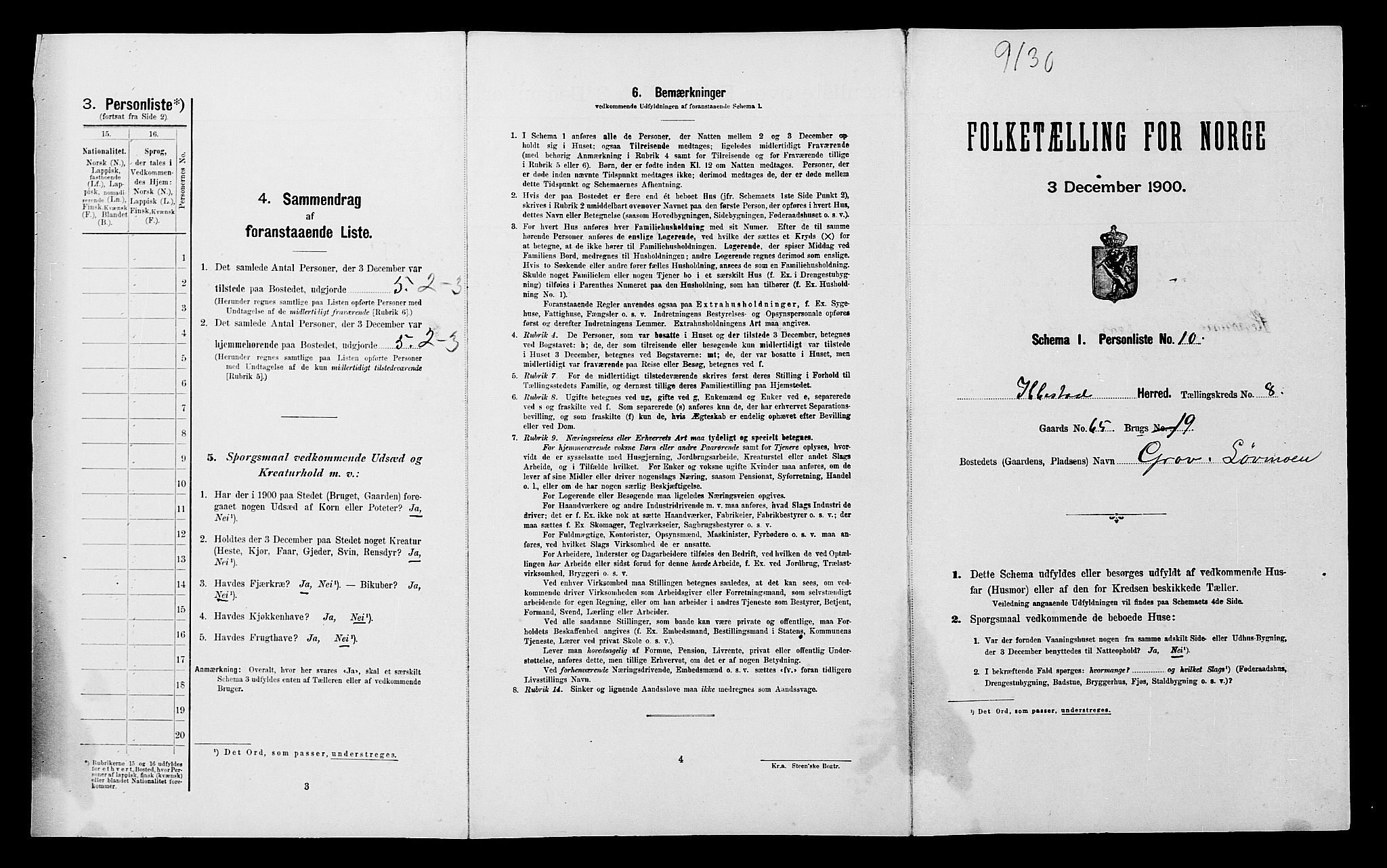 SATØ, Folketelling 1900 for 1917 Ibestad herred, 1900, s. 1086