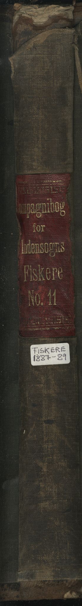 Brodtkorb handel A/S, VAMU/A-0001/F/Fa/L0001/0002: Kompanibøker. Innensogns / Compagnibog for Indensogns Fiskere No 11, 1887-1889