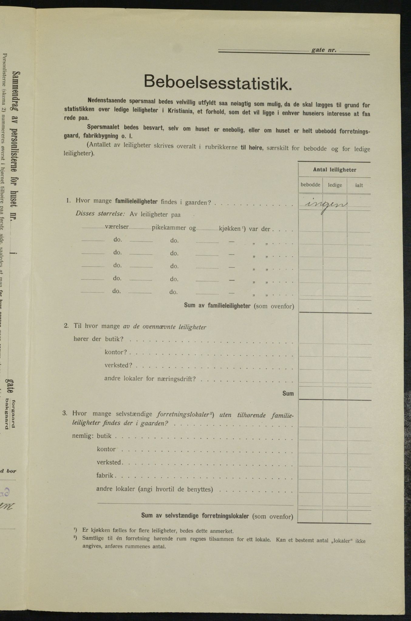 OBA, Kommunal folketelling 1.2.1913 for Kristiania, 1913, s. 1413