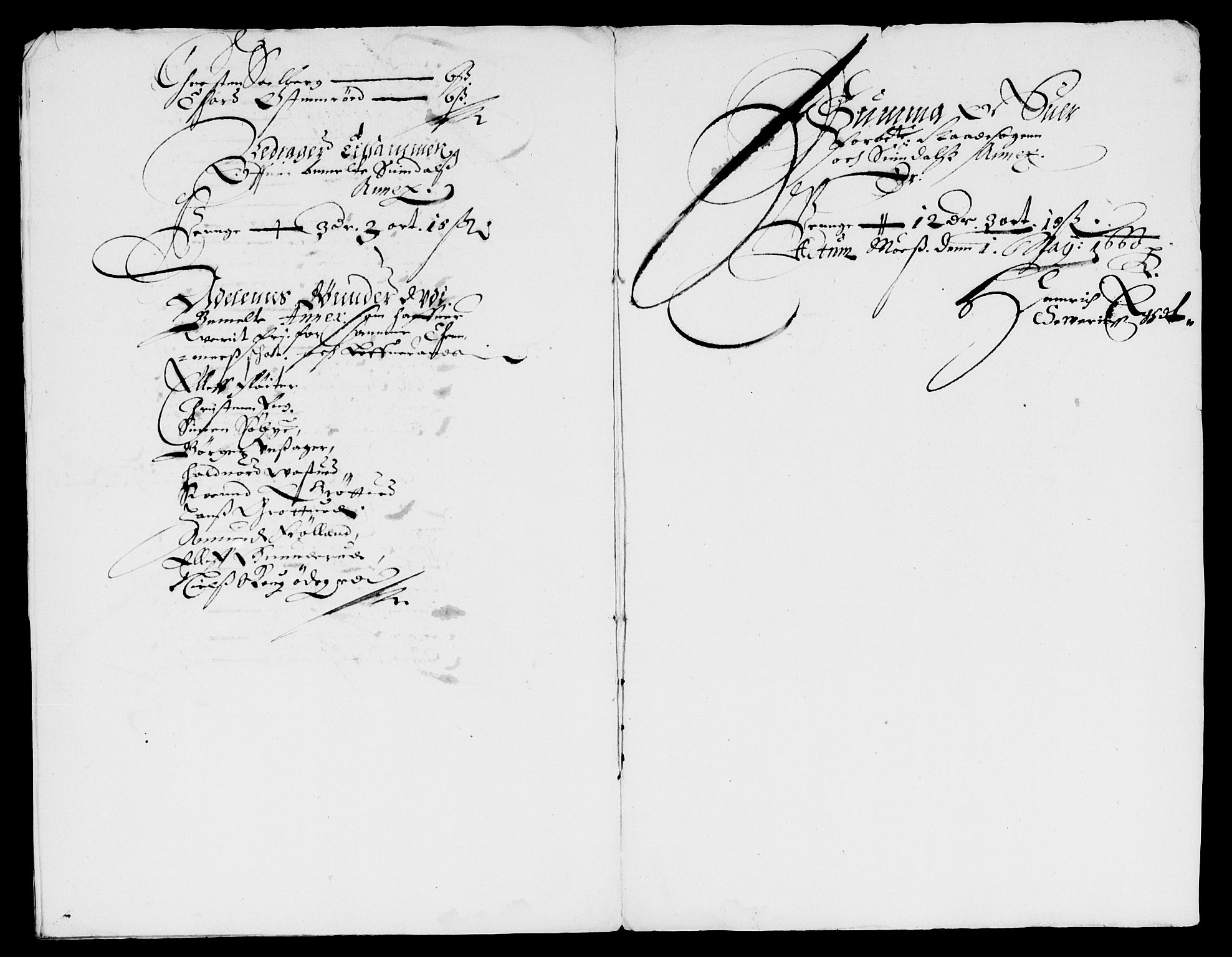 Rentekammeret inntil 1814, Reviderte regnskaper, Lensregnskaper, RA/EA-5023/R/Rb/Rba/L0252: Akershus len, 1659-1660